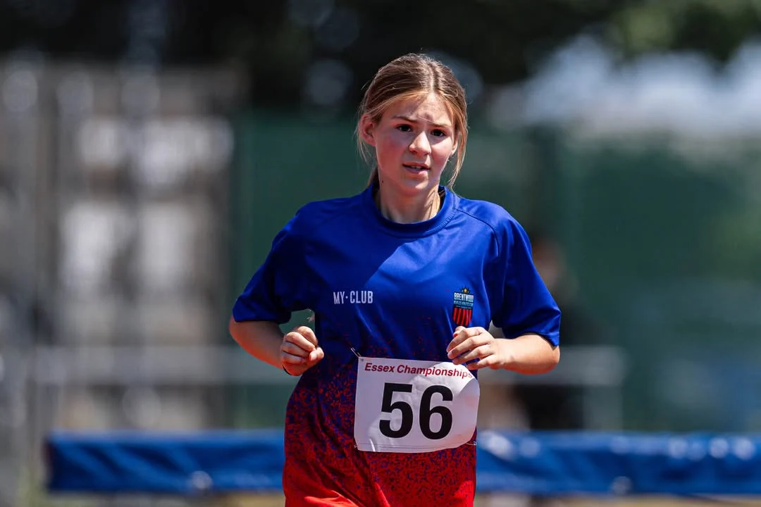 Brentwood Beagles athletes at the Essex U12 Championships, Thurrock, 12 July 2026