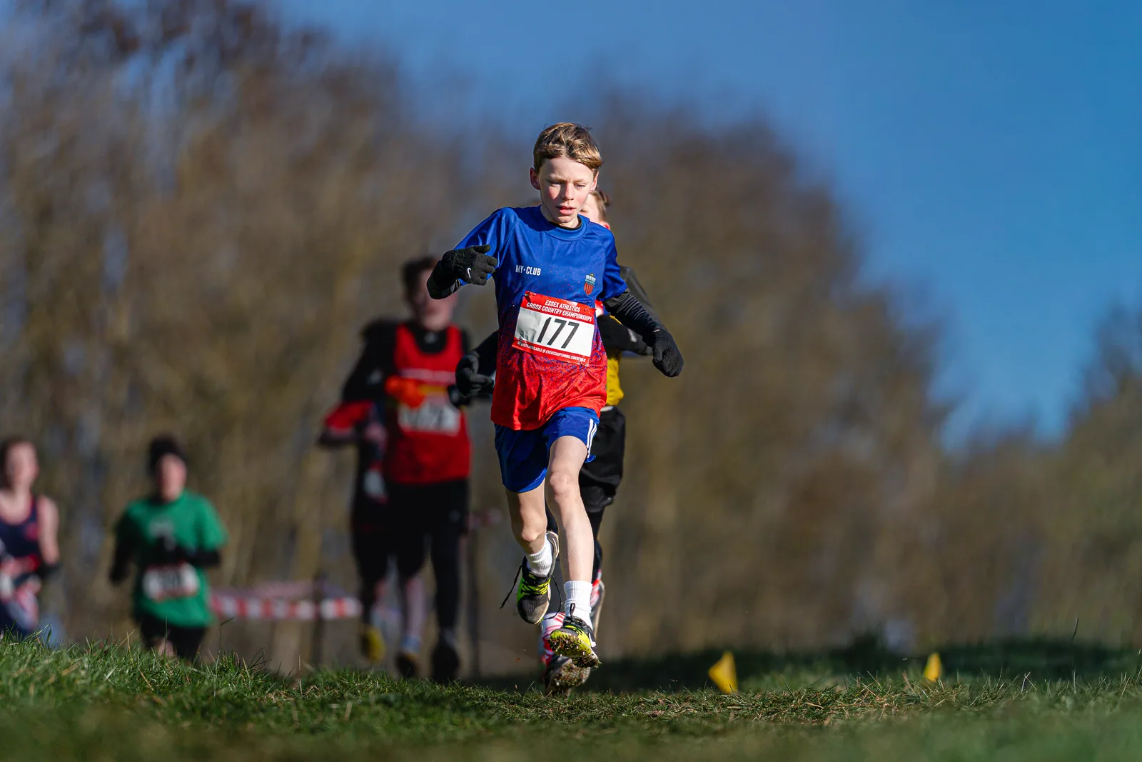 Brentwood Beagles athletes at the Essex County Cross Country Championships, Gloucester Park, Basildon, 3 January 2026