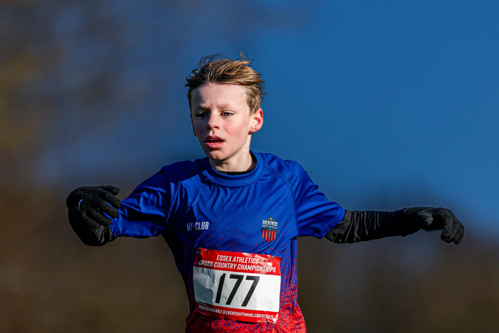 Brentwood Beagles athletes at the Essex County Cross Country Championships, Gloucester Park, Basildon, 3 January 2026