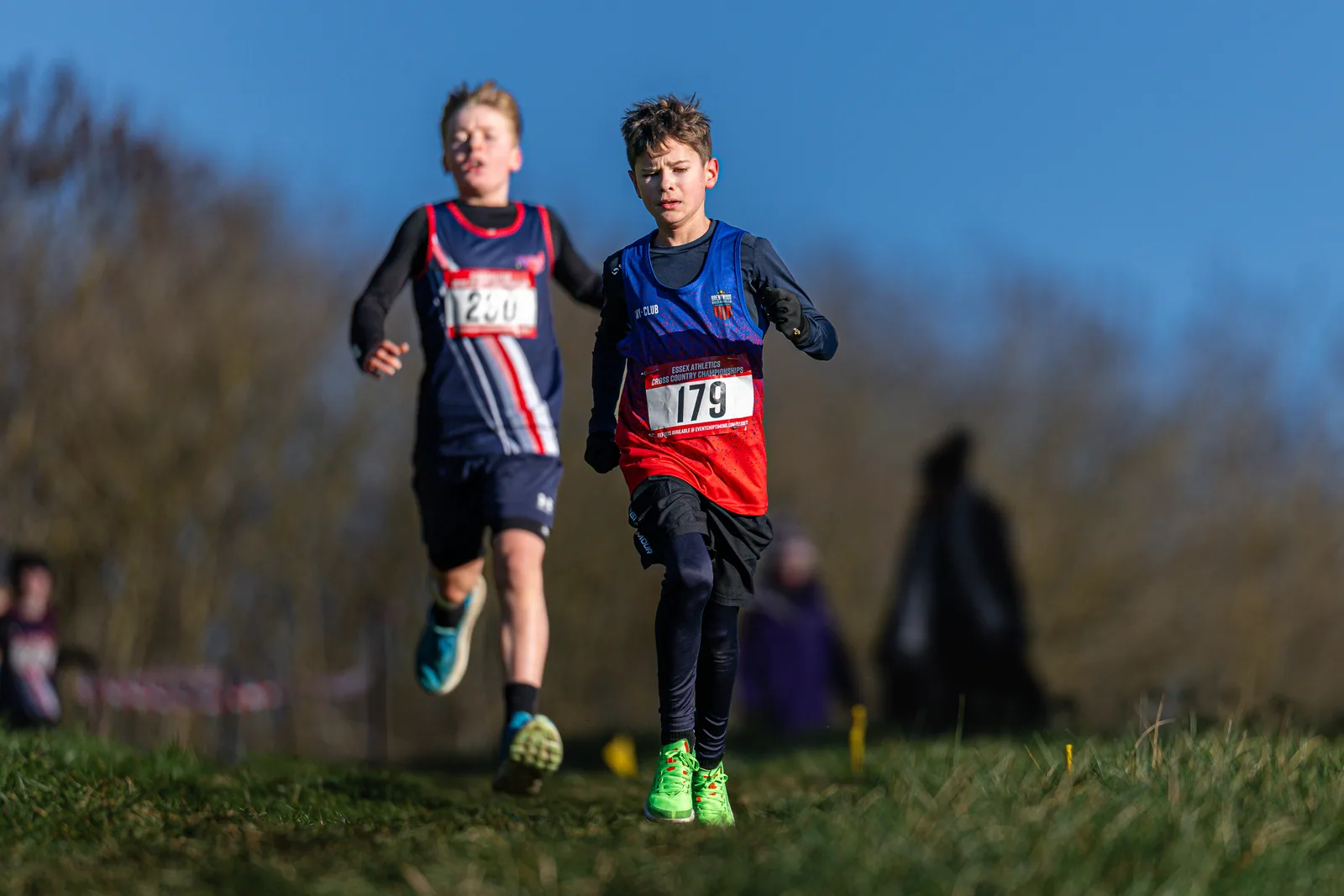 Brentwood Beagles athletes at the Essex County Cross Country Championships, Gloucester Park, Basildon, 3 January 2026