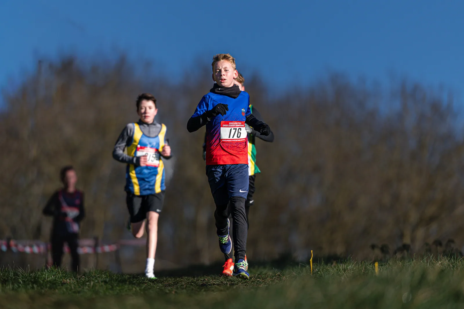 Brentwood Beagles athletes at the Essex County Cross Country Championships, Gloucester Park, Basildon, 3 January 2026