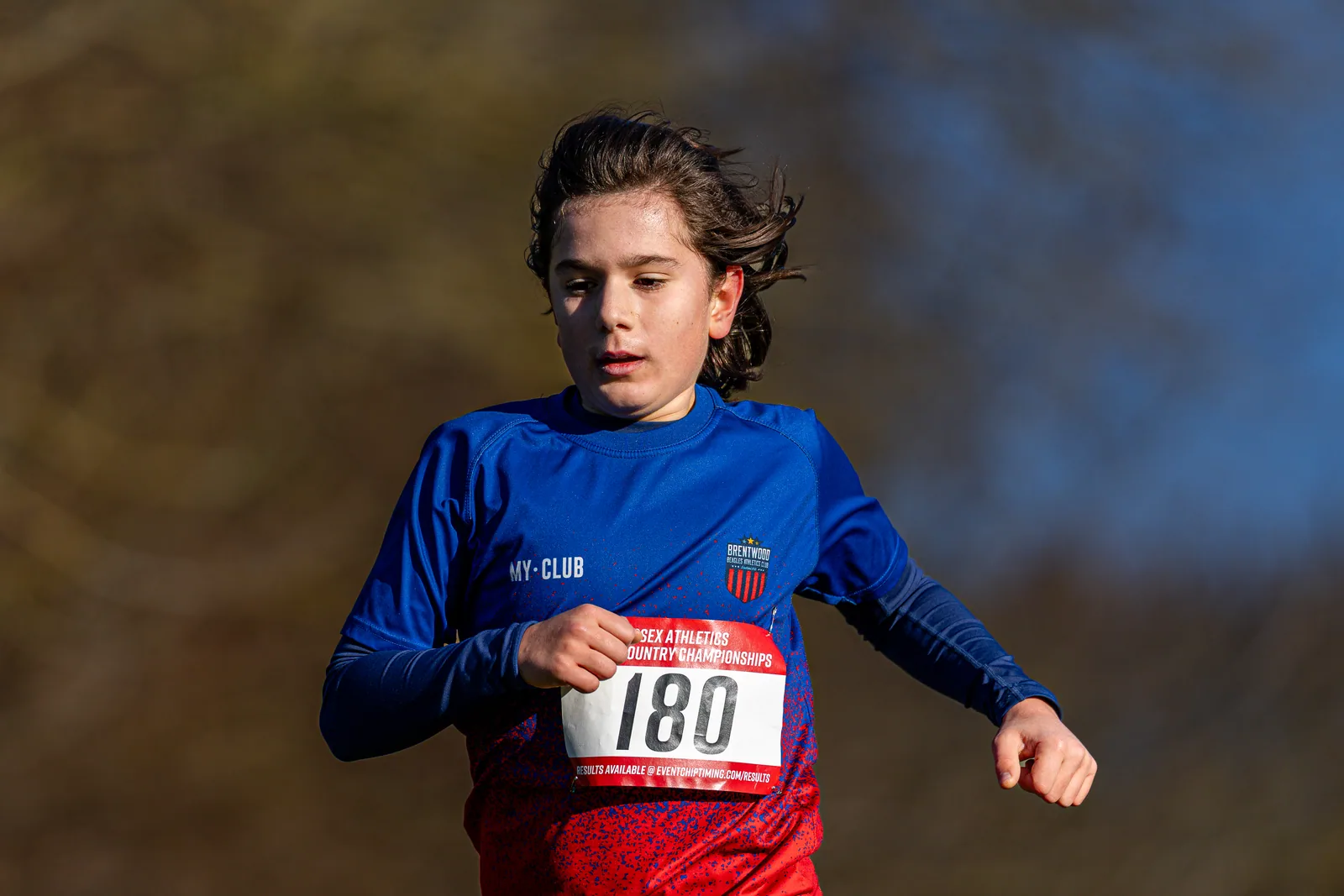 Brentwood Beagles athletes at the Essex County Cross Country Championships, Gloucester Park, Basildon, 3 January 2026