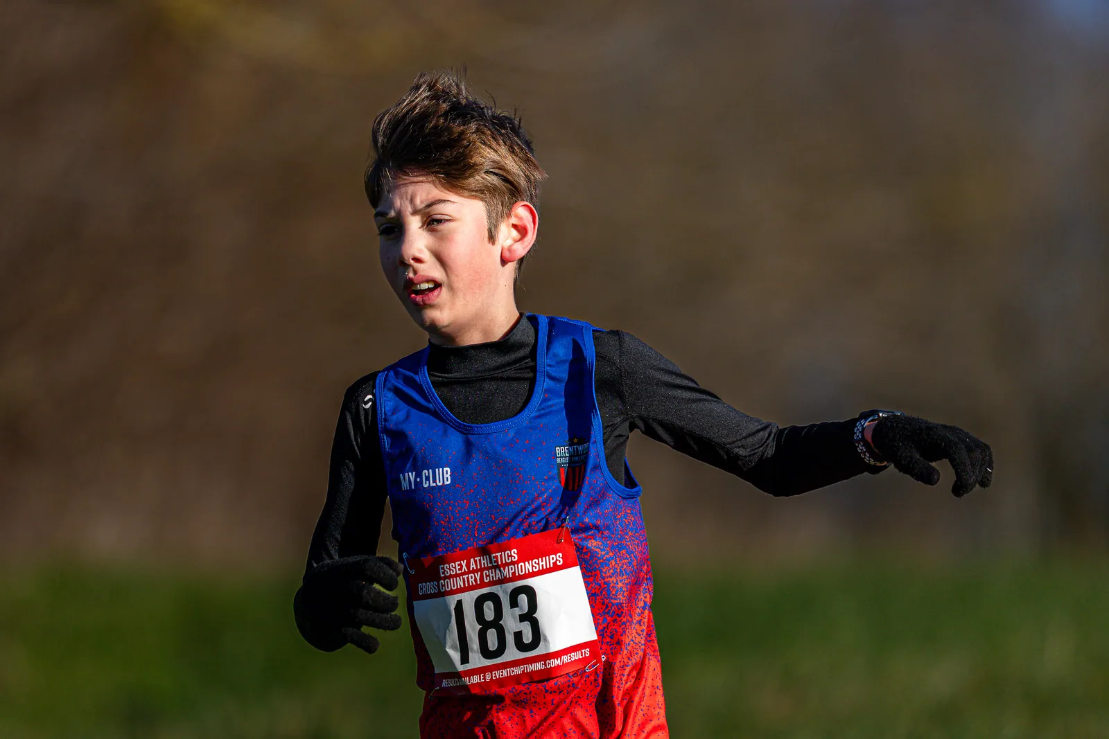 Brentwood Beagles athletes at the Essex County Cross Country Championships, Gloucester Park, Basildon, 3 January 2026