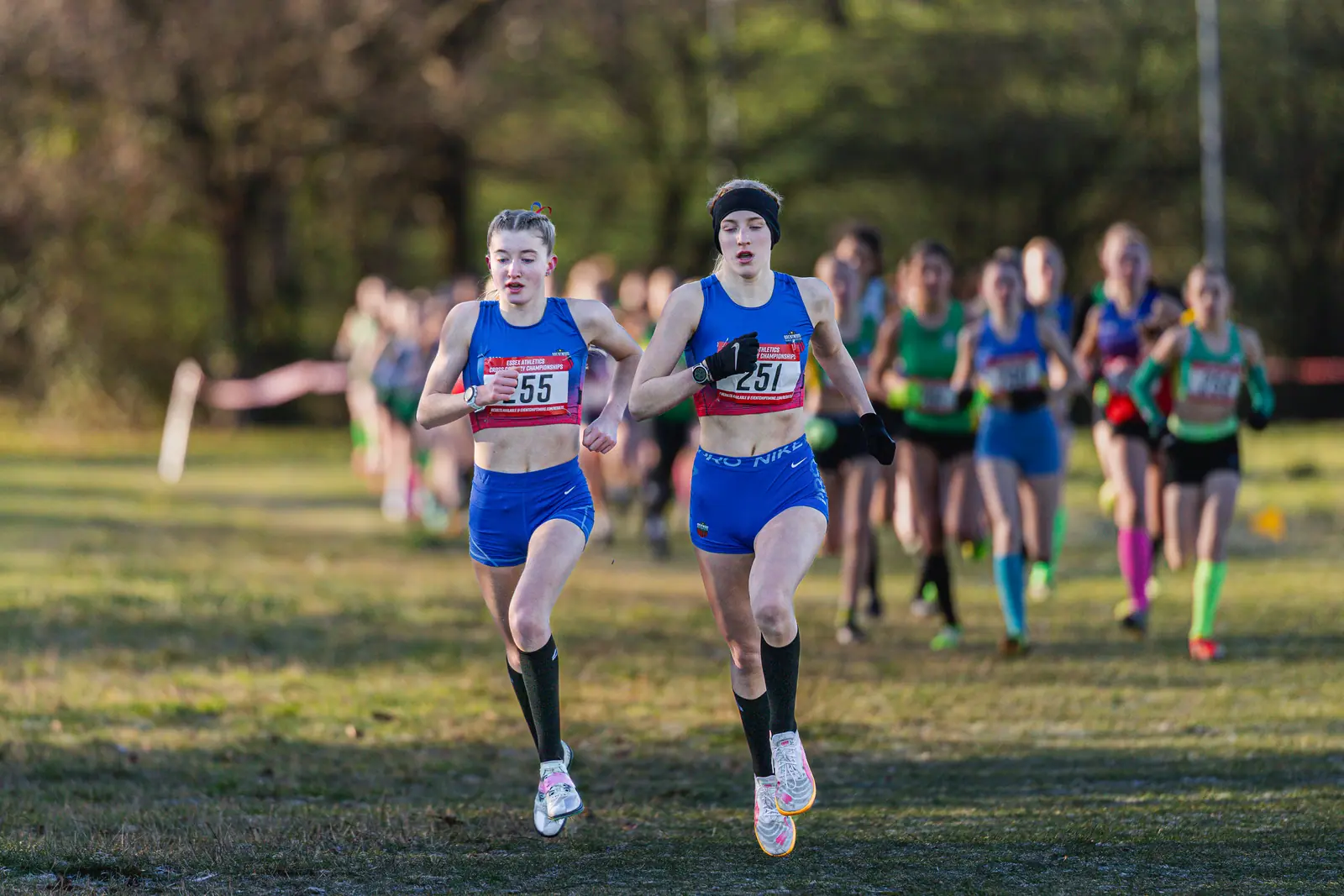 Brentwood Beagles athletes at the Essex County Cross Country Championships, Gloucester Park, Basildon, 3 January 2026