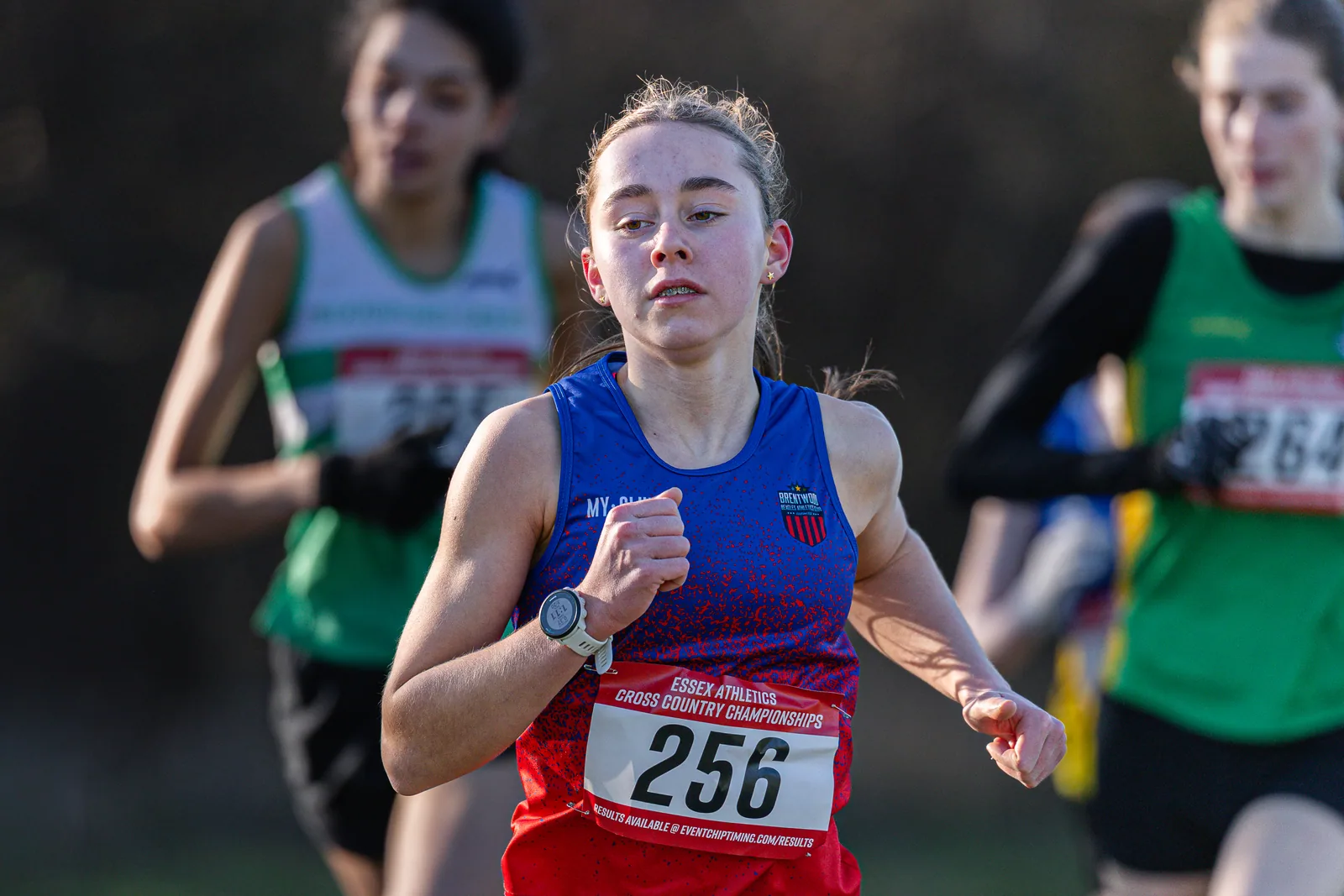 Brentwood Beagles athletes at the Essex County Cross Country Championships, Gloucester Park, Basildon, 3 January 2026