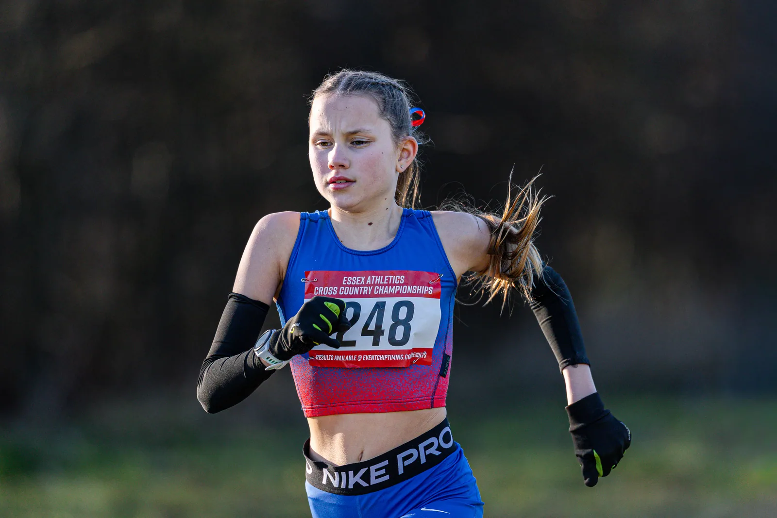 Brentwood Beagles athletes at the Essex County Cross Country Championships, Gloucester Park, Basildon, 3 January 2026
