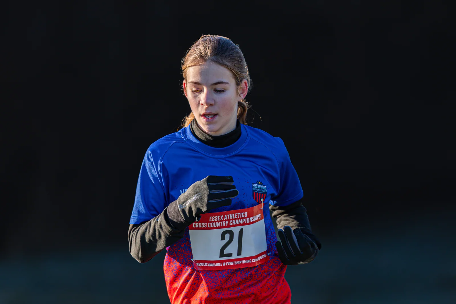 Brentwood Beagles athletes at the Essex County Cross Country Championships, Gloucester Park, Basildon, 3 January 2026