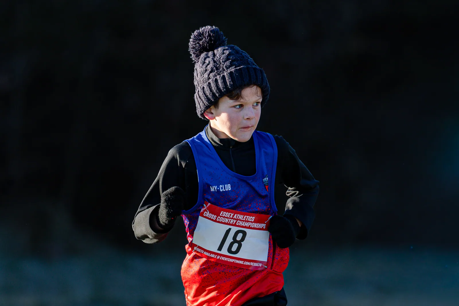 Brentwood Beagles athletes at the Essex County Cross Country Championships, Gloucester Park, Basildon, 3 January 2026