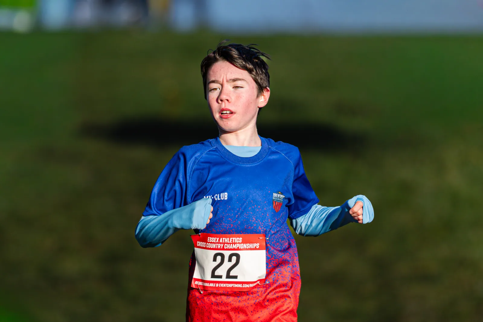 Brentwood Beagles athletes at the Essex County Cross Country Championships, Gloucester Park, Basildon, 3 January 2026