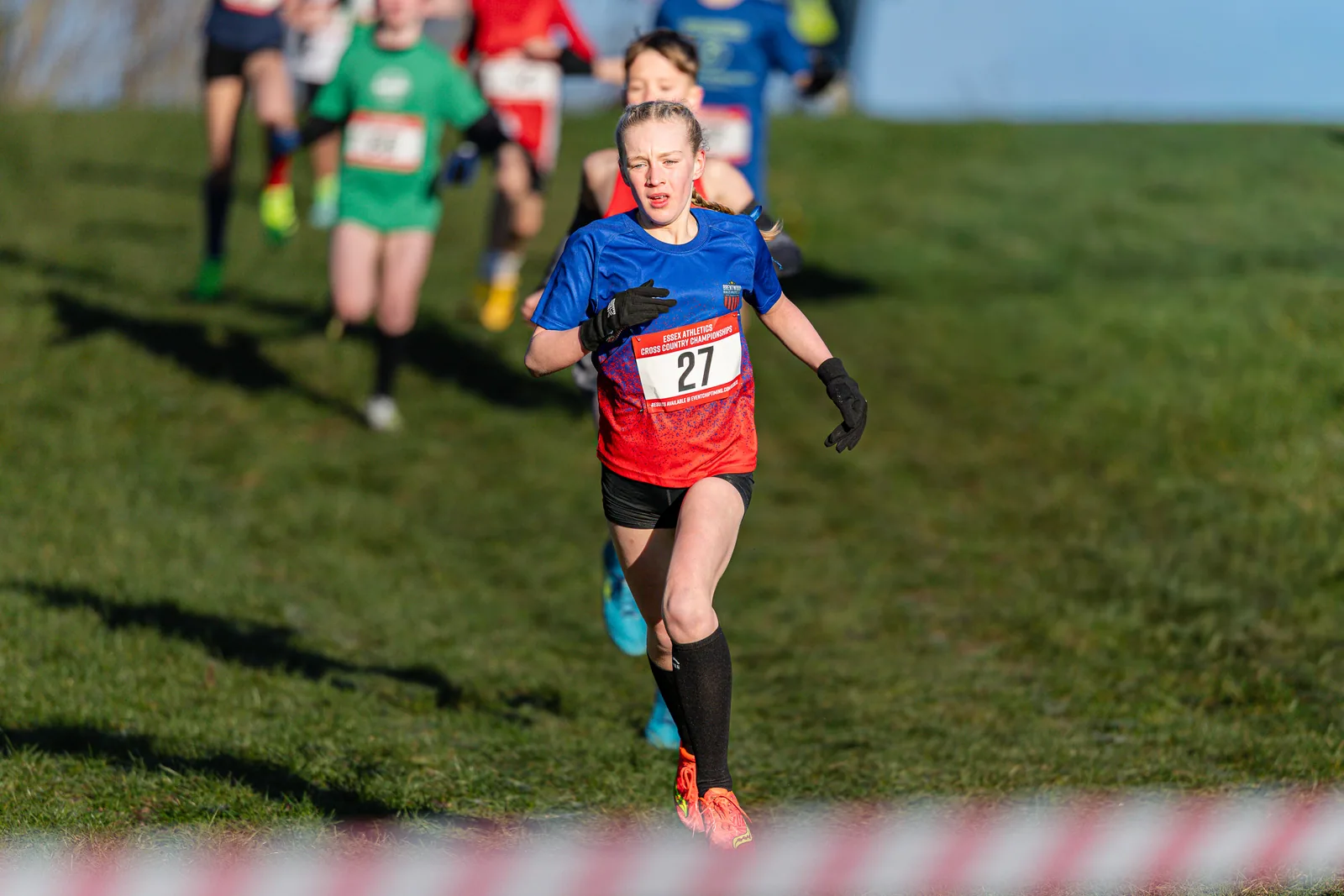 Brentwood Beagles athletes at the Essex County Cross Country Championships, Gloucester Park, Basildon, 3 January 2026