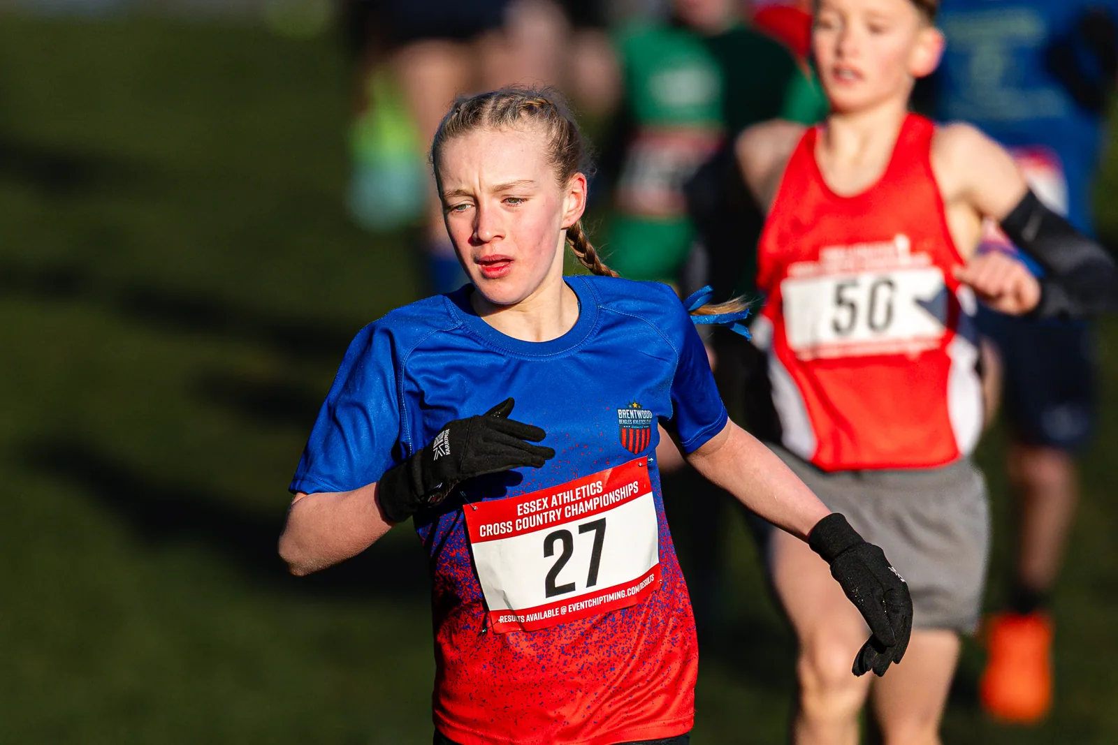 Brentwood Beagles athletes at the Essex County Cross Country Championships, Gloucester Park, Basildon, 3 January 2026