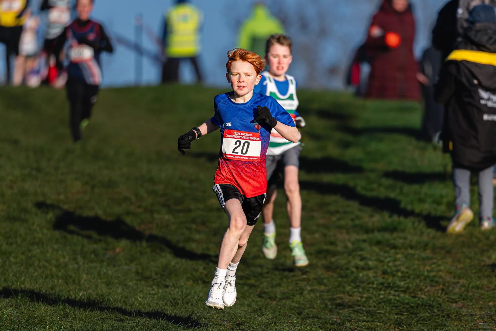 Brentwood Beagles athletes at the Essex County Cross Country Championships, Gloucester Park, Basildon, 3 January 2026