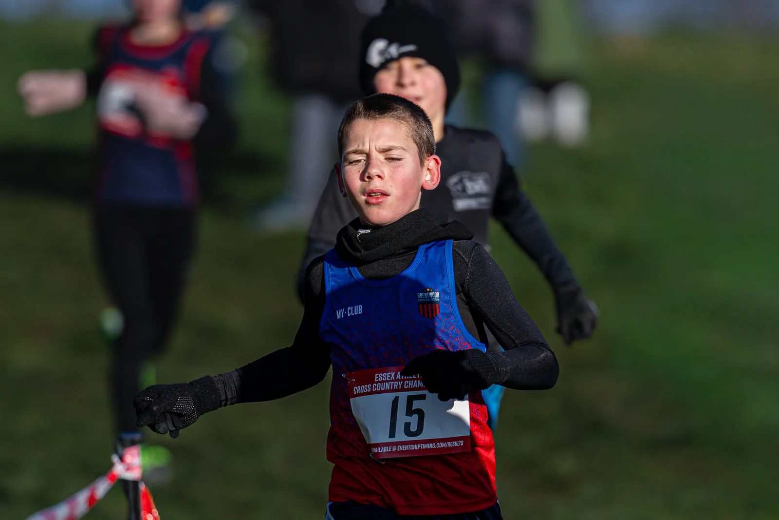 Brentwood Beagles athletes at the Essex County Cross Country Championships, Gloucester Park, Basildon, 3 January 2026