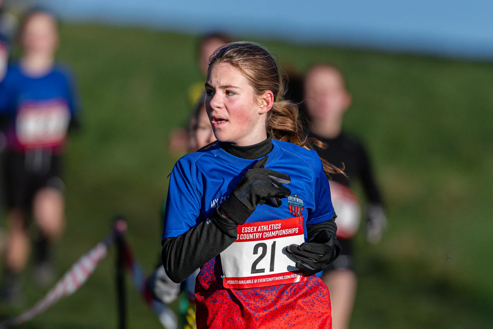 Brentwood Beagles athletes at the Essex County Cross Country Championships, Gloucester Park, Basildon, 3 January 2026
