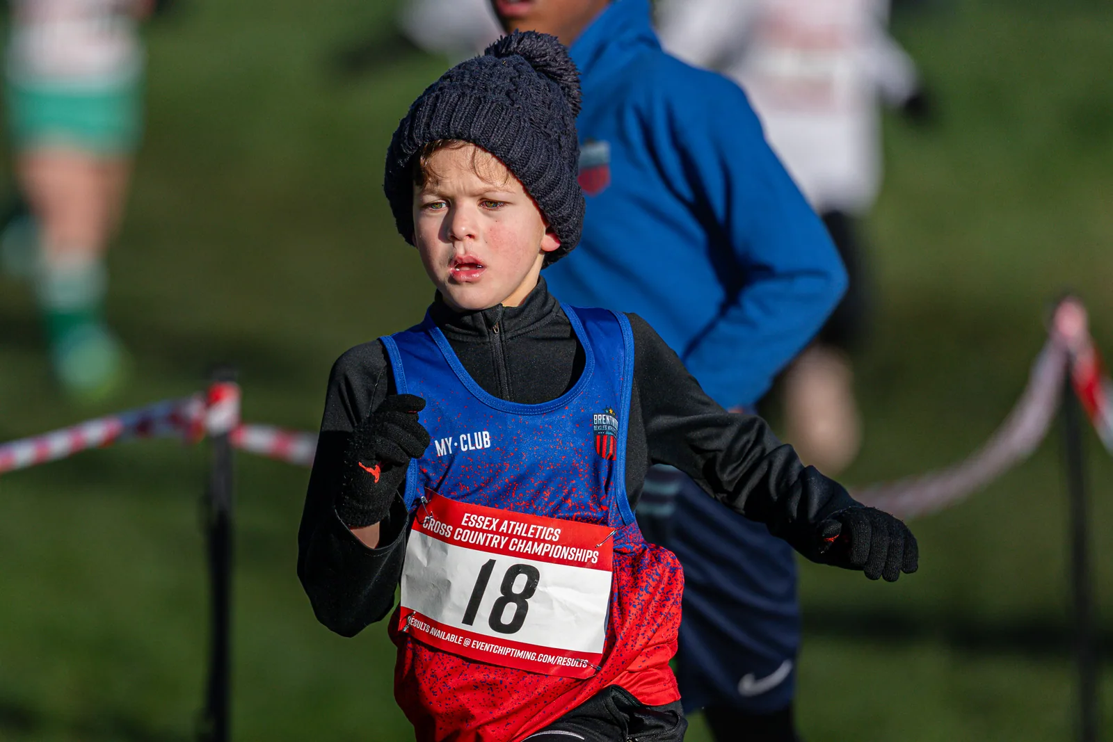 Brentwood Beagles athletes at the Essex County Cross Country Championships, Gloucester Park, Basildon, 3 January 2026