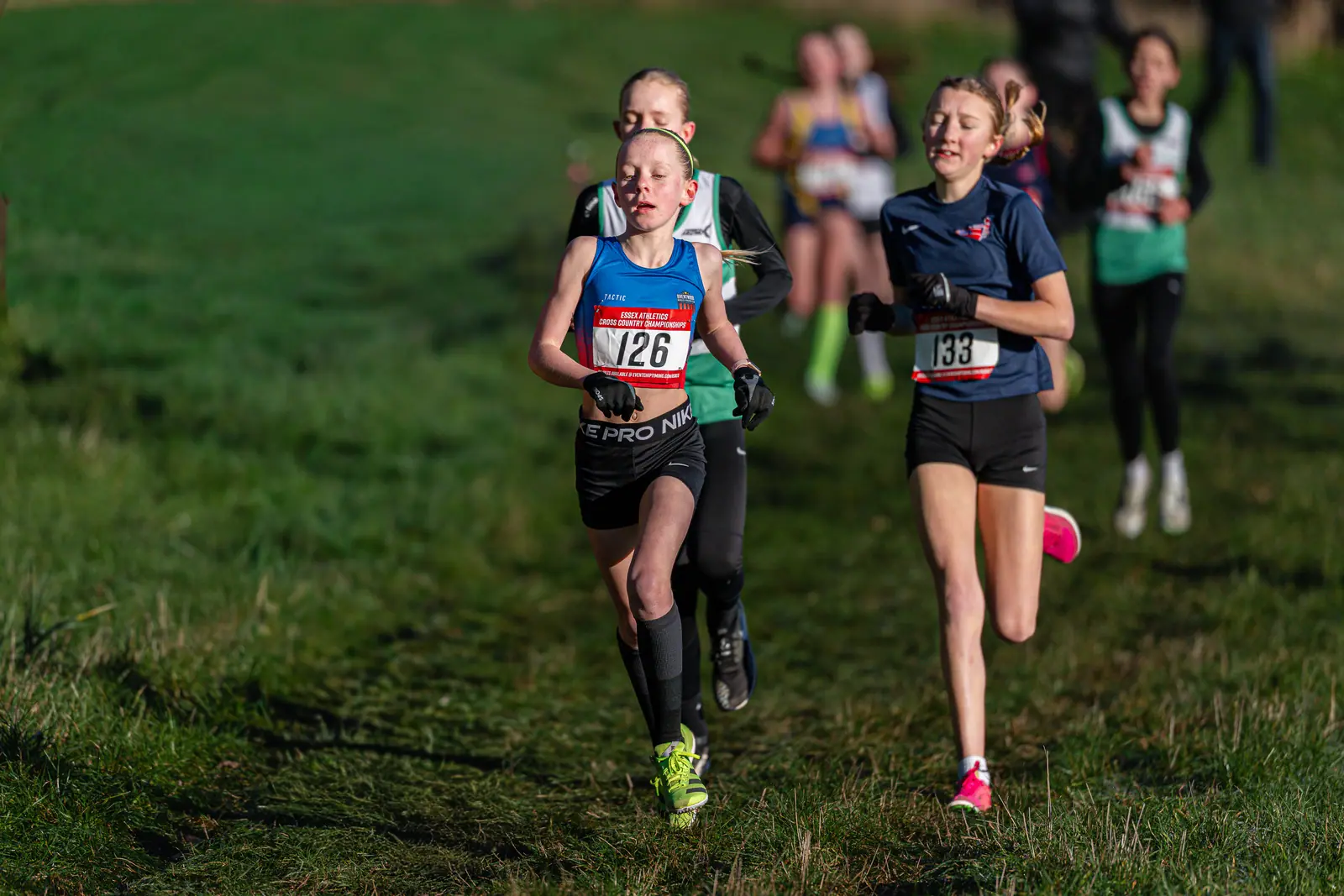 Brentwood Beagles athletes at the Essex County Cross Country Championships, Gloucester Park, Basildon, 3 January 2026