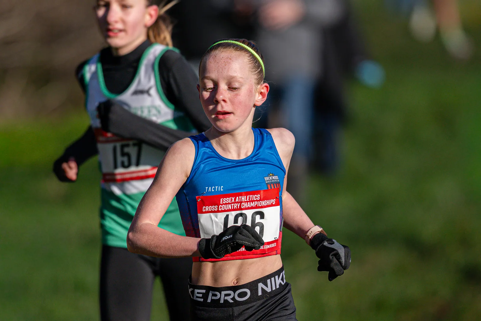 Brentwood Beagles athletes at the Essex County Cross Country Championships, Gloucester Park, Basildon, 3 January 2026