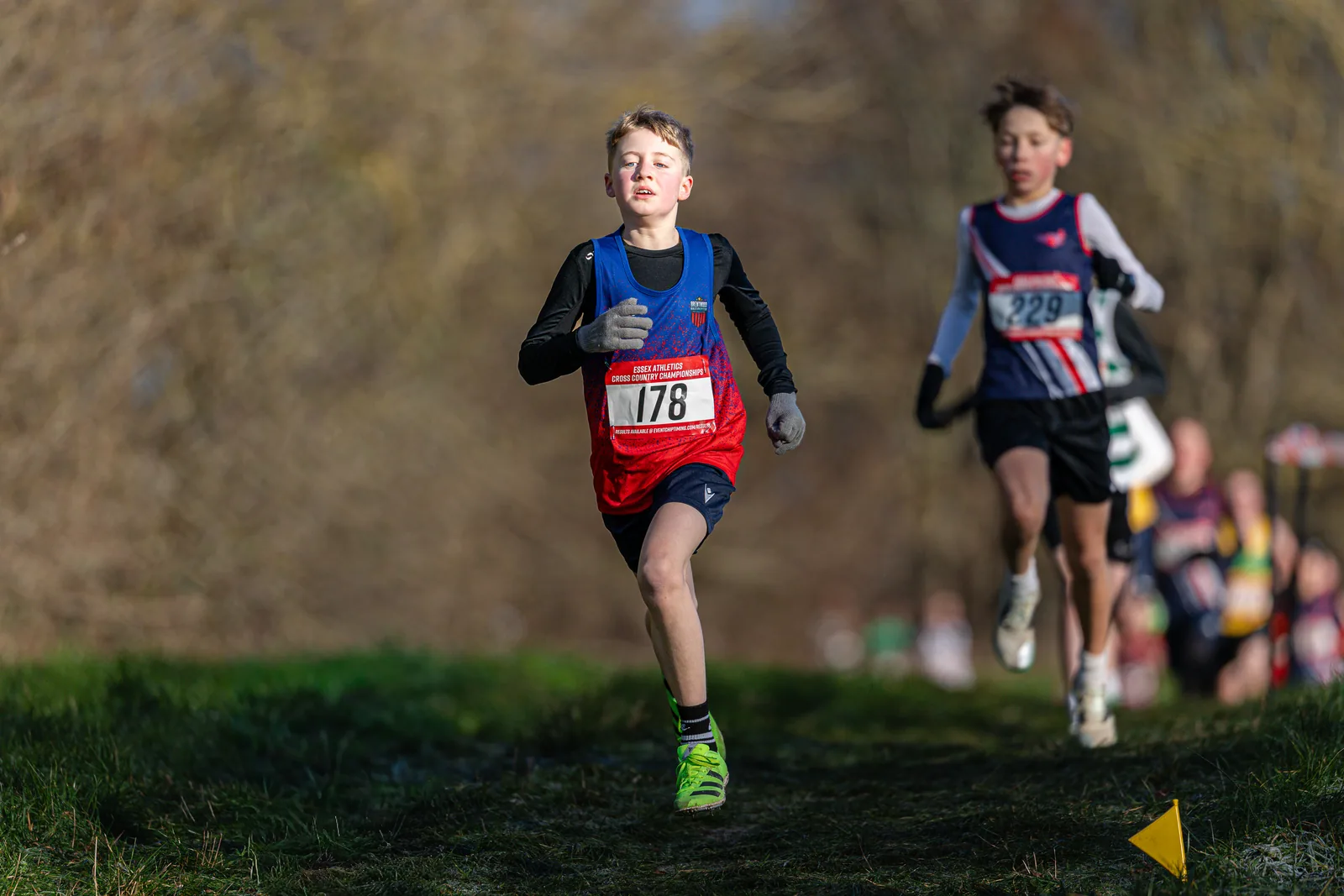 Brentwood Beagles athletes at the Essex County Cross Country Championships, Gloucester Park, Basildon, 3 January 2026
