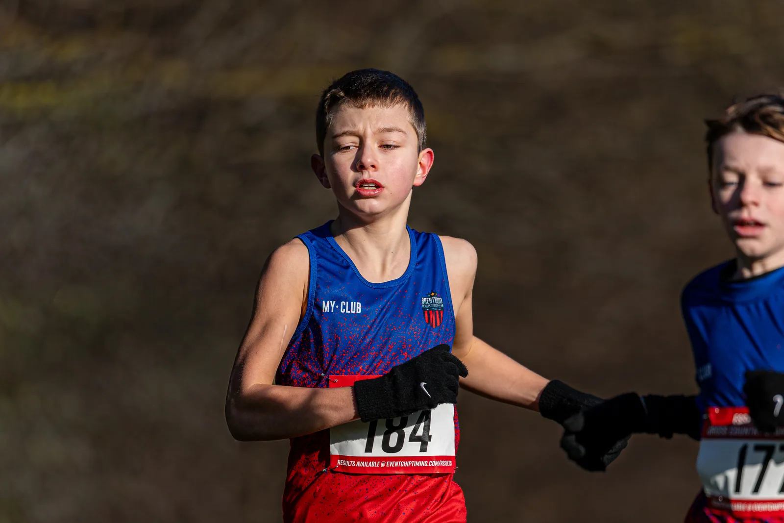 Brentwood Beagles athletes at the Essex County Cross Country Championships, Gloucester Park, Basildon, 3 January 2026