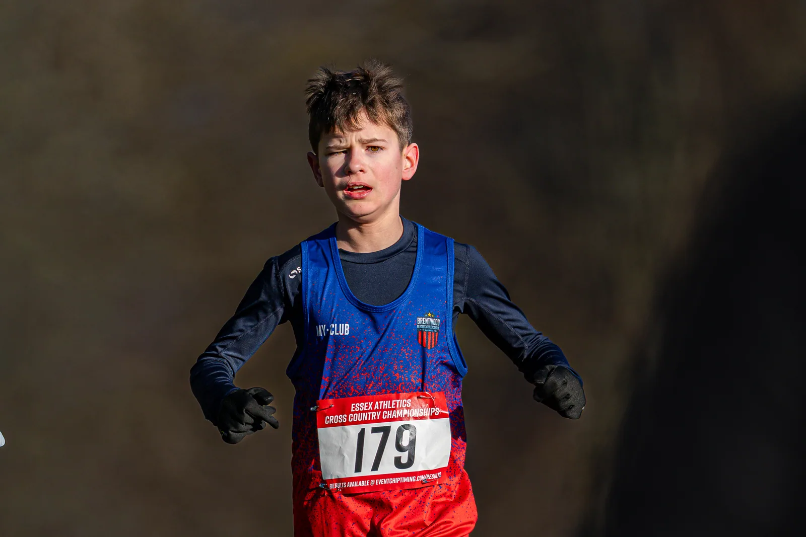 Brentwood Beagles athletes at the Essex County Cross Country Championships, Gloucester Park, Basildon, 3 January 2026