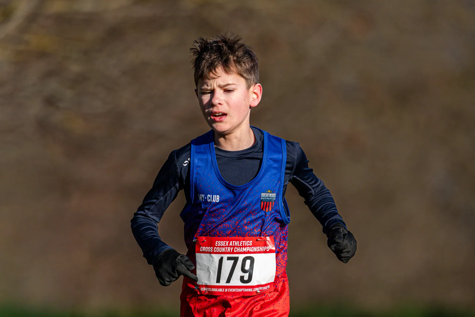 Brentwood Beagles athletes at the Essex County Cross Country Championships, Gloucester Park, Basildon, 3 January 2026
