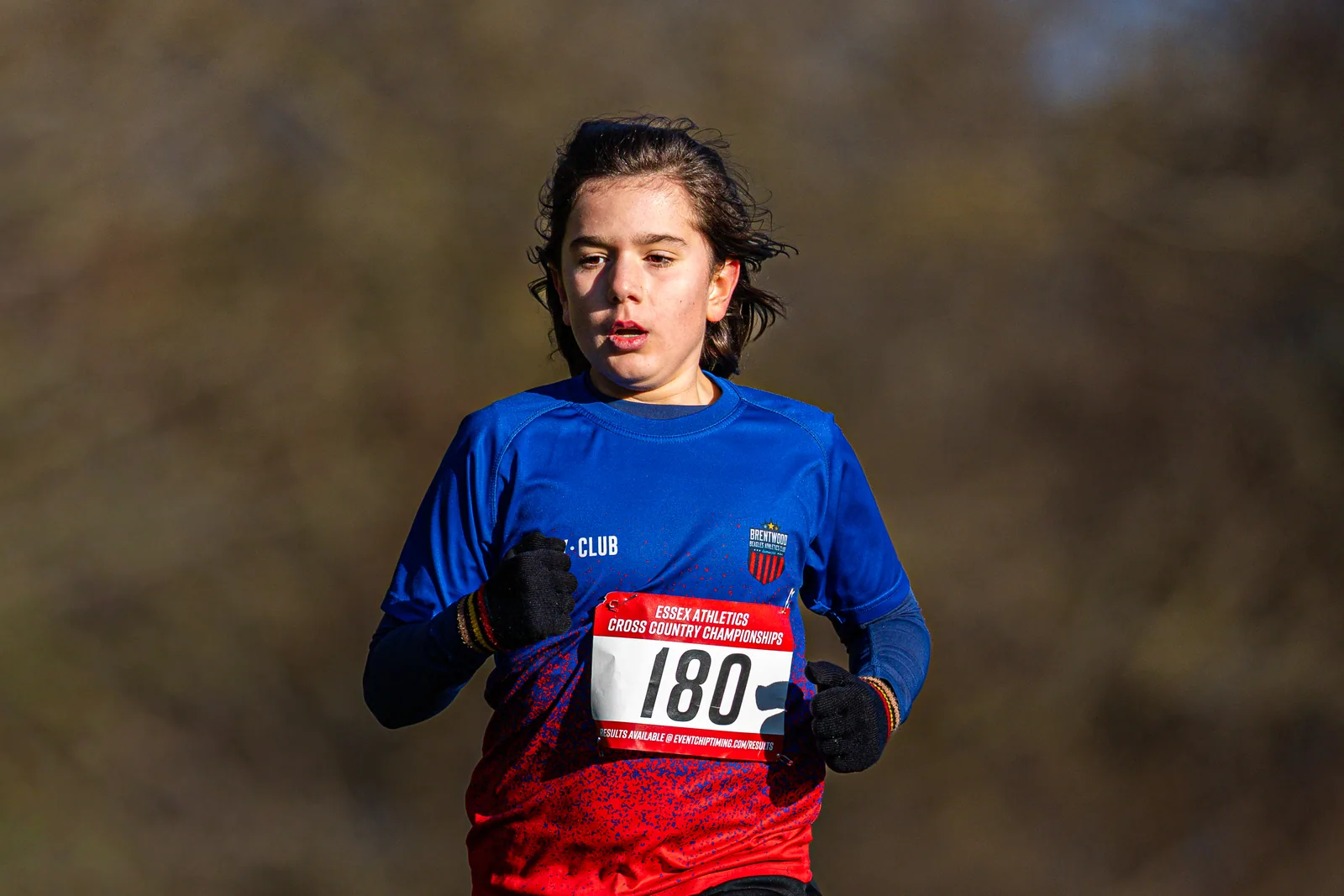 Brentwood Beagles athletes at the Essex County Cross Country Championships, Gloucester Park, Basildon, 3 January 2026