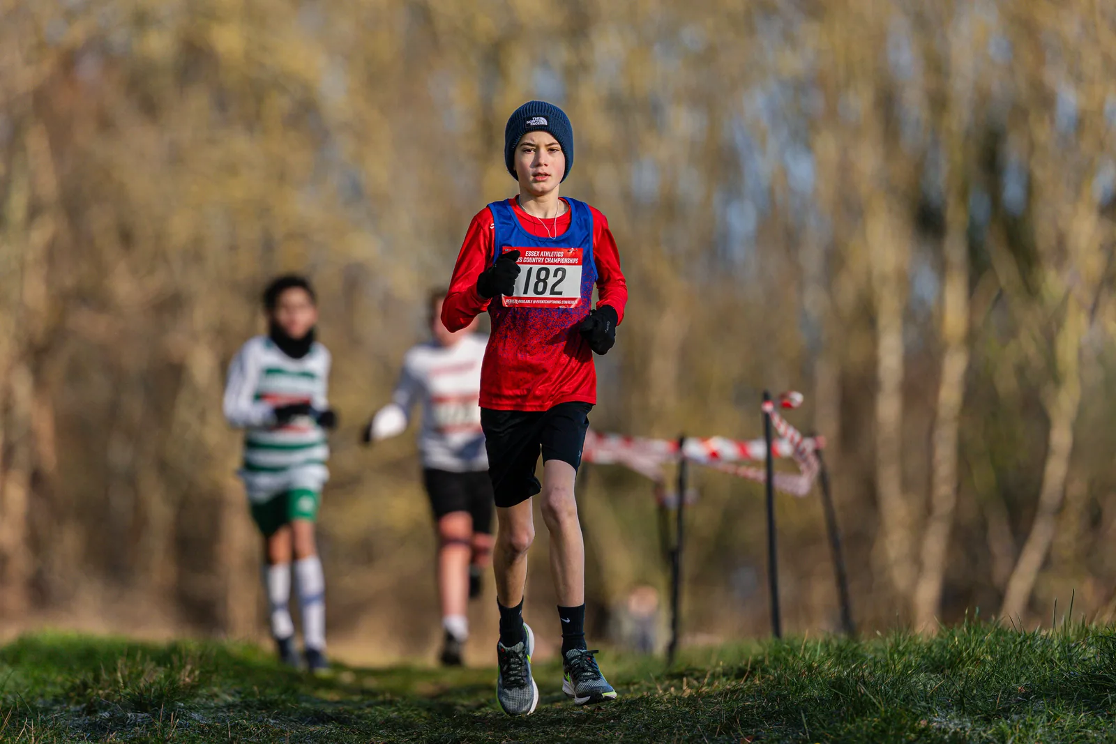 Brentwood Beagles athletes at the Essex County Cross Country Championships, Gloucester Park, Basildon, 3 January 2026