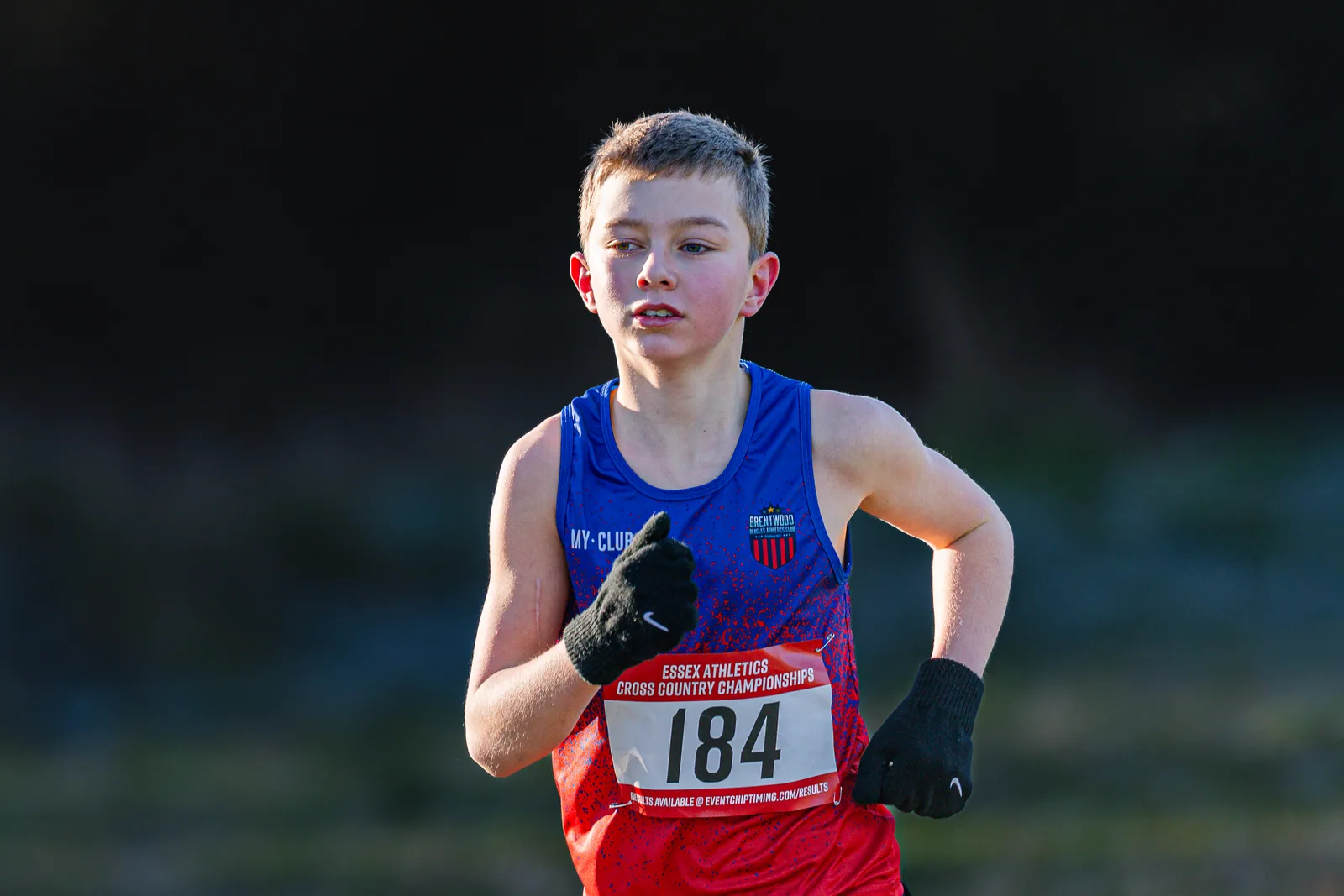 Brentwood Beagles athletes at the Essex County Cross Country Championships, Gloucester Park, Basildon, 3 January 2026