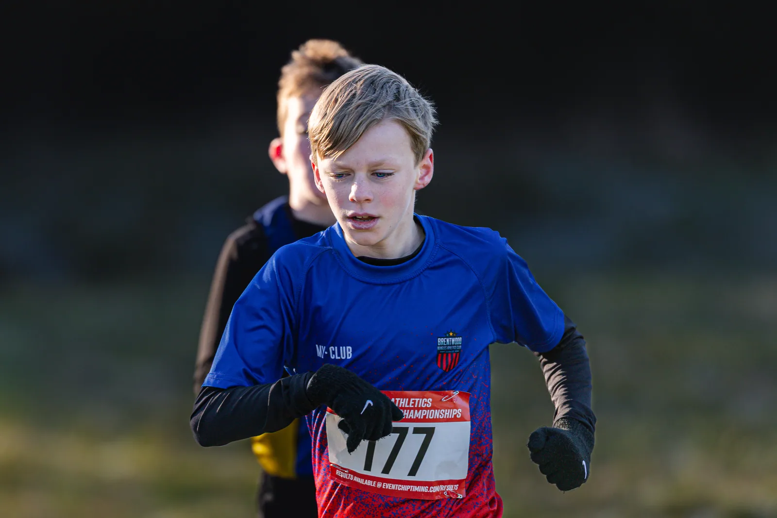 Brentwood Beagles athletes at the Essex County Cross Country Championships, Gloucester Park, Basildon, 3 January 2026