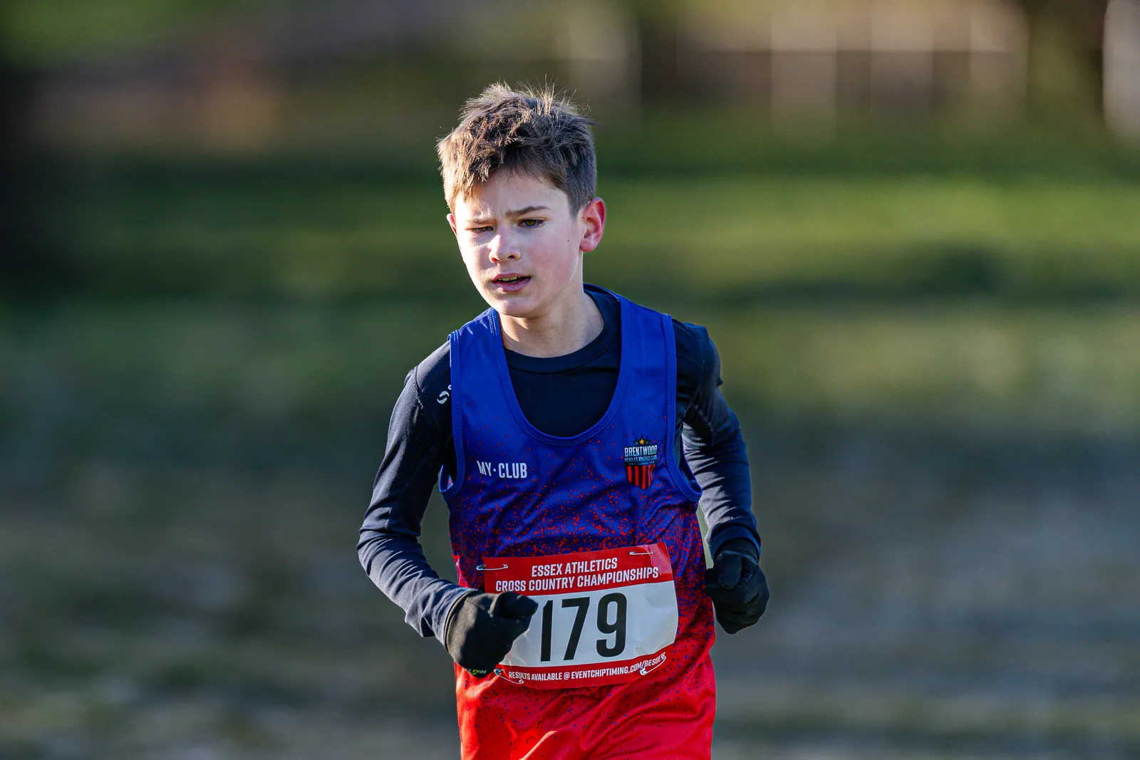 Brentwood Beagles athletes at the Essex County Cross Country Championships, Gloucester Park, Basildon, 3 January 2026