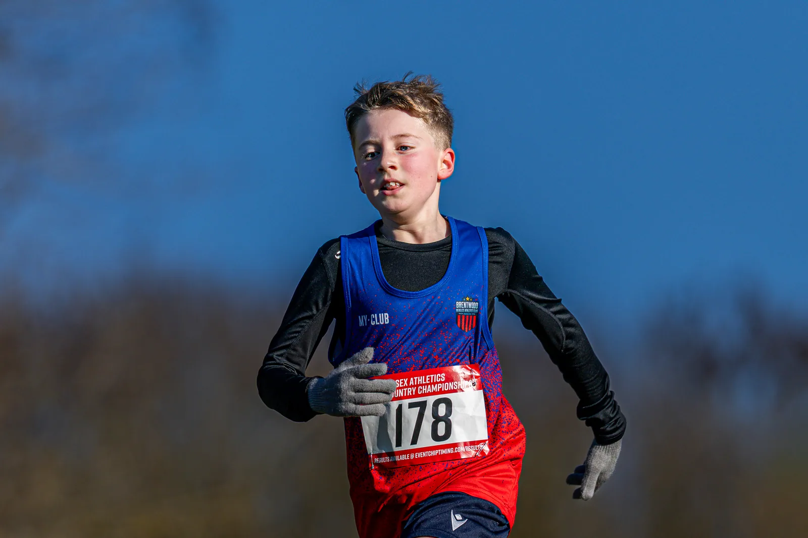 Brentwood Beagles athletes at the Essex County Cross Country Championships, Gloucester Park, Basildon, 3 January 2026