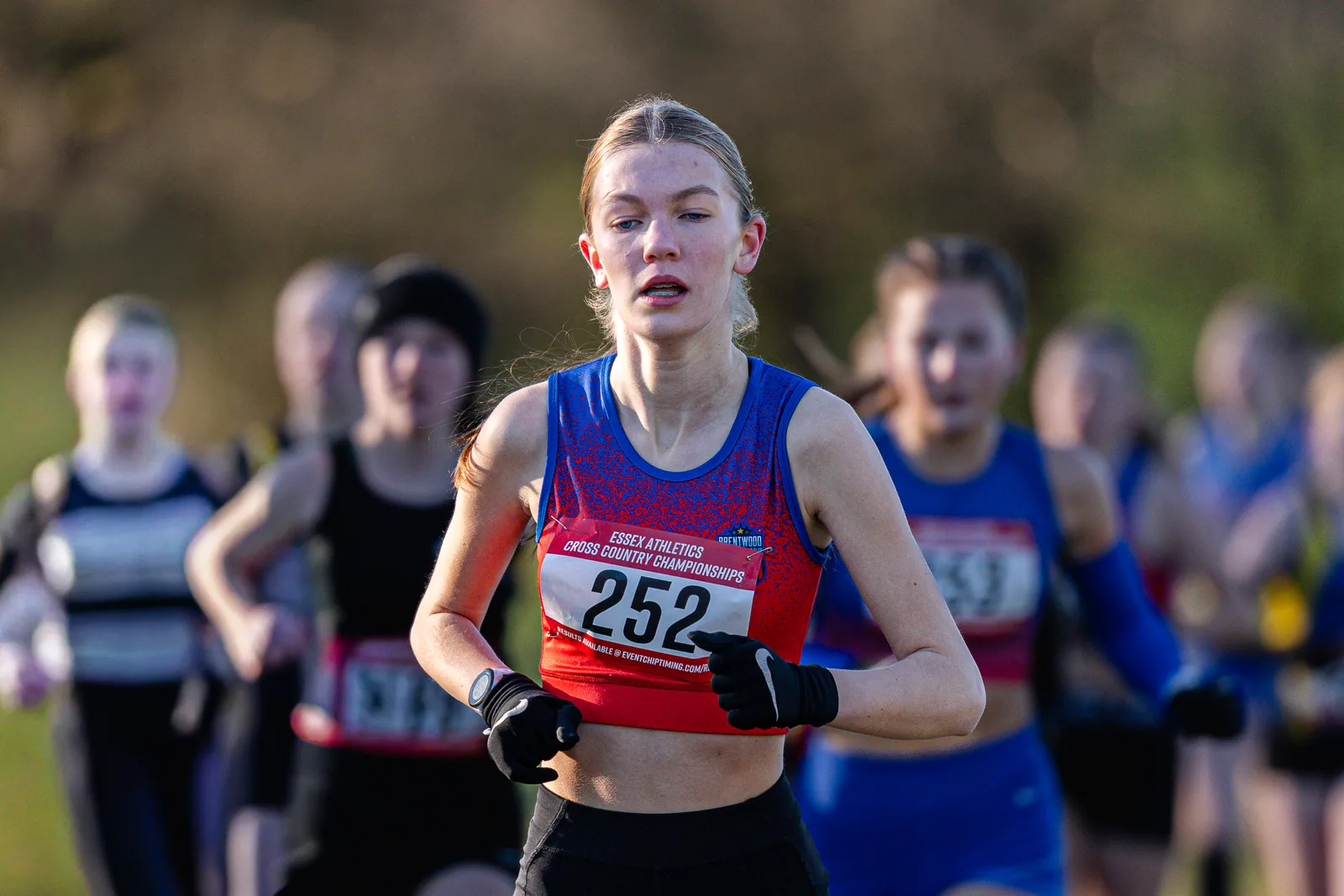 Brentwood Beagles athletes at the Essex County Cross Country Championships, Gloucester Park, Basildon, 3 January 2026