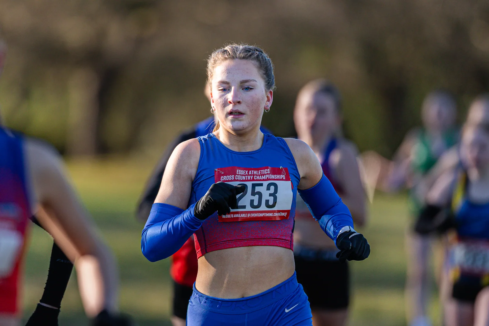 Brentwood Beagles athletes at the Essex County Cross Country Championships, Gloucester Park, Basildon, 3 January 2026