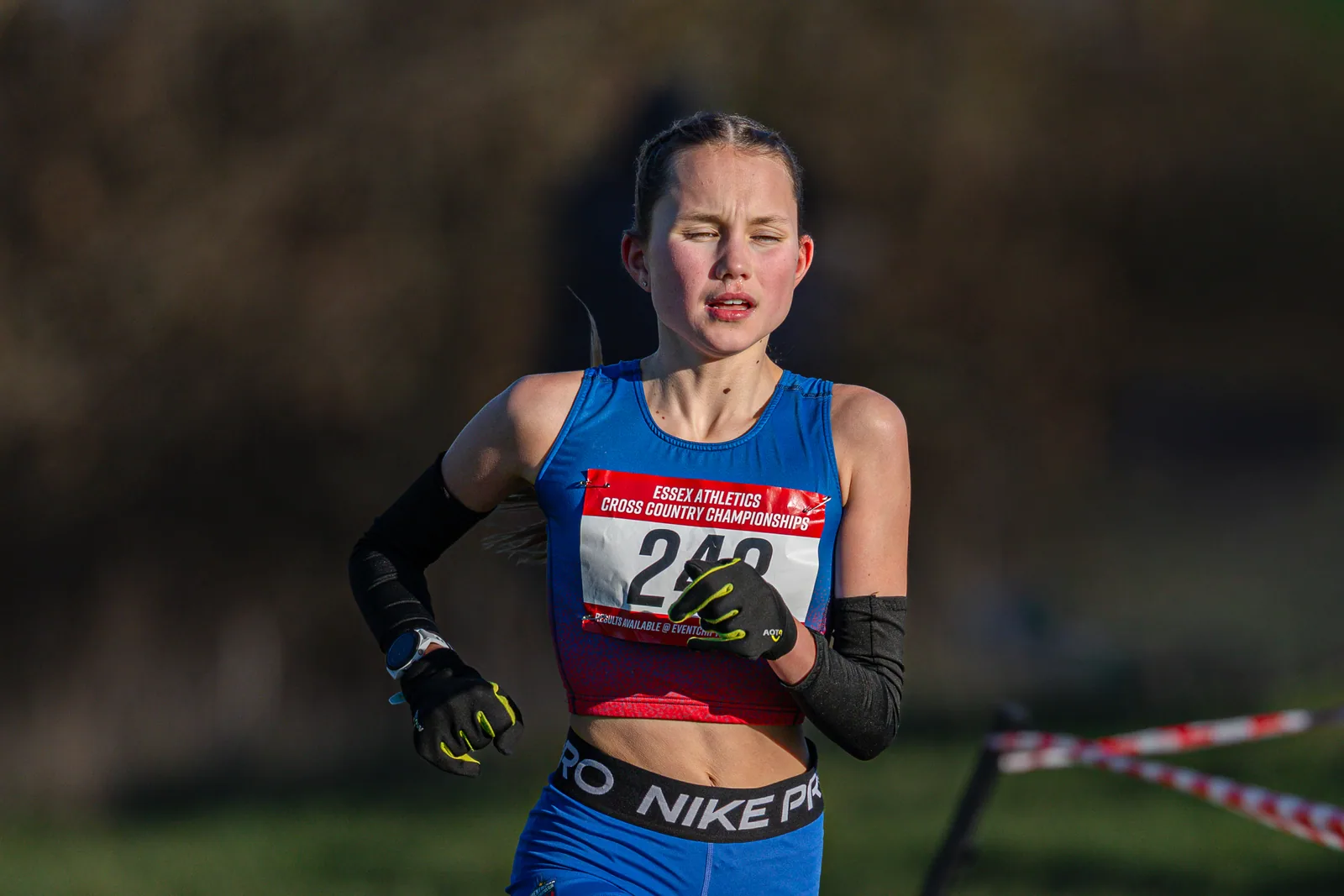 Brentwood Beagles athletes at the Essex County Cross Country Championships, Gloucester Park, Basildon, 3 January 2026