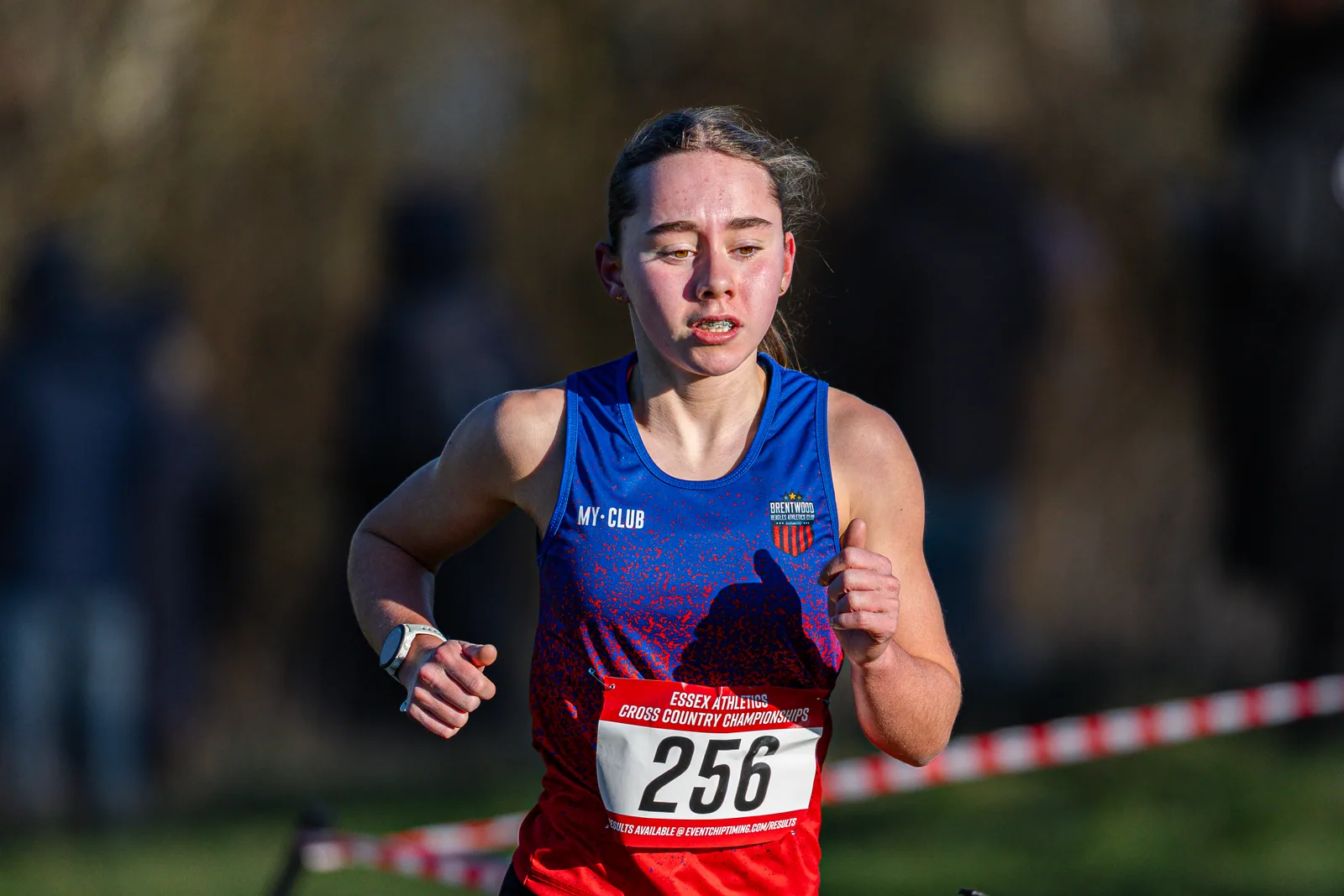 Brentwood Beagles athletes at the Essex County Cross Country Championships, Gloucester Park, Basildon, 3 January 2026