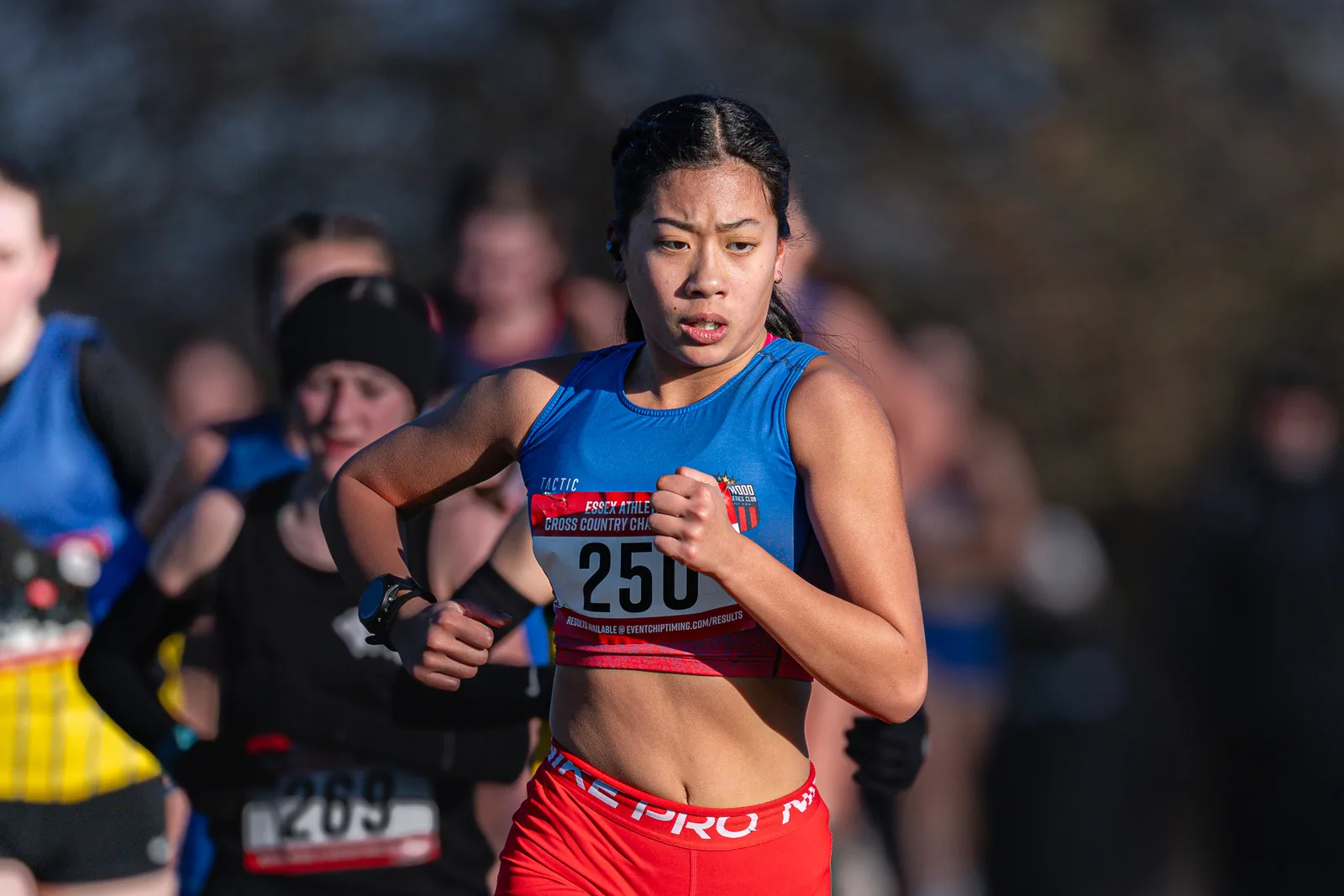 Brentwood Beagles athletes at the Essex County Cross Country Championships, Gloucester Park, Basildon, 3 January 2026