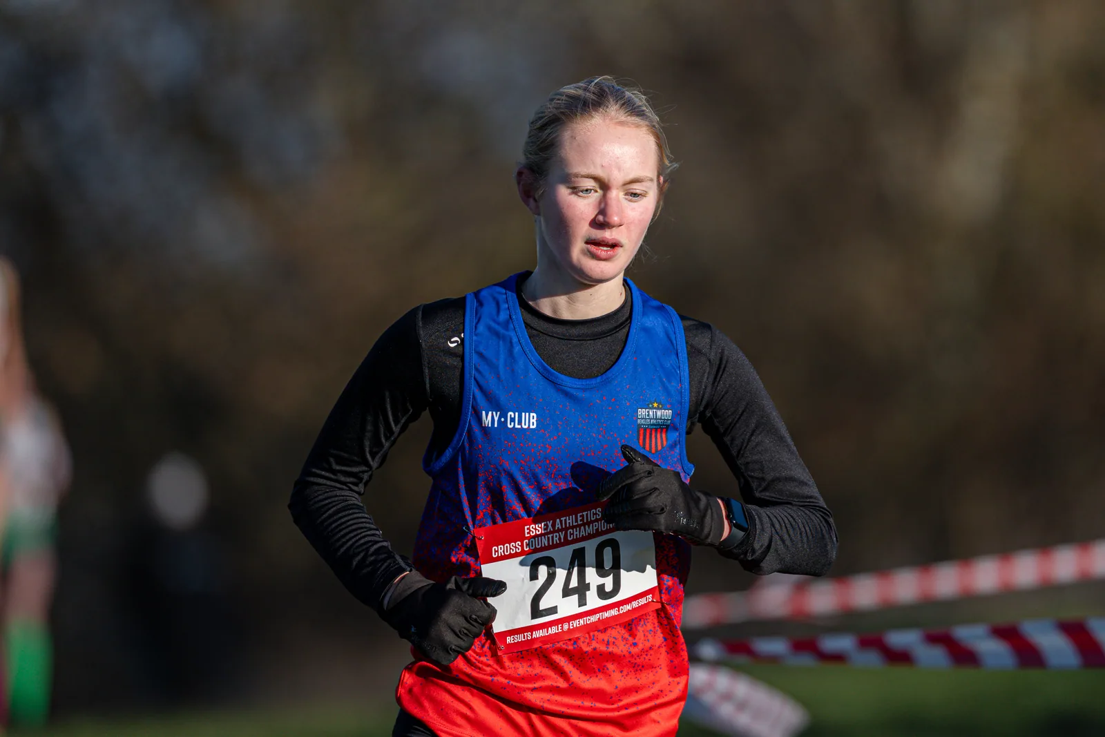 Brentwood Beagles athletes at the Essex County Cross Country Championships, Gloucester Park, Basildon, 3 January 2026