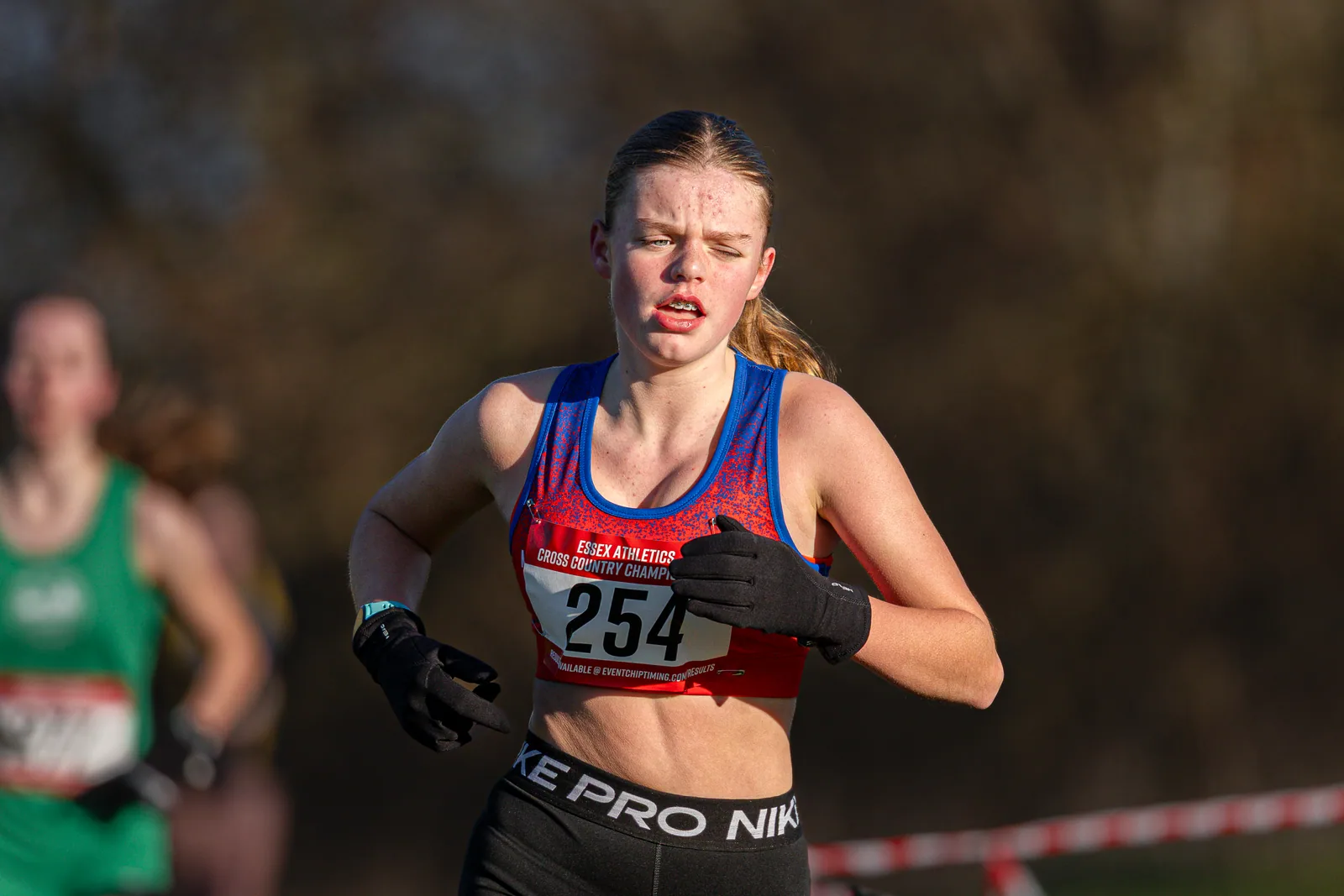 Brentwood Beagles athletes at the Essex County Cross Country Championships, Gloucester Park, Basildon, 3 January 2026