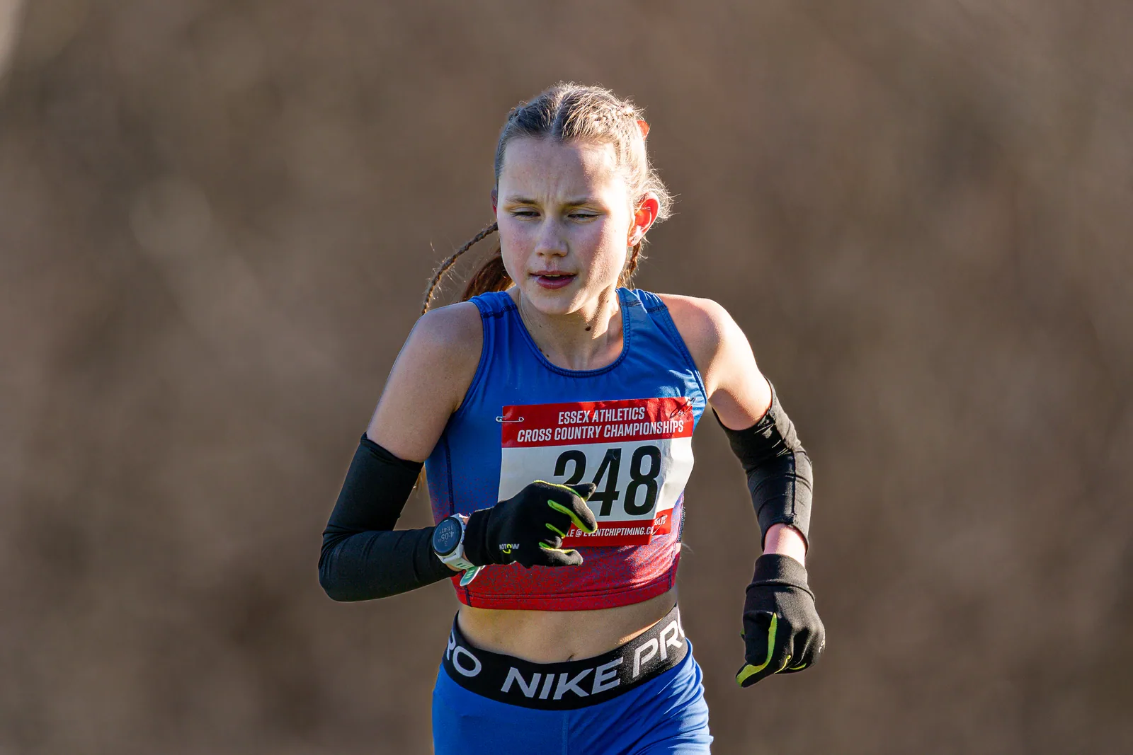 Brentwood Beagles athletes at the Essex County Cross Country Championships, Gloucester Park, Basildon, 3 January 2026