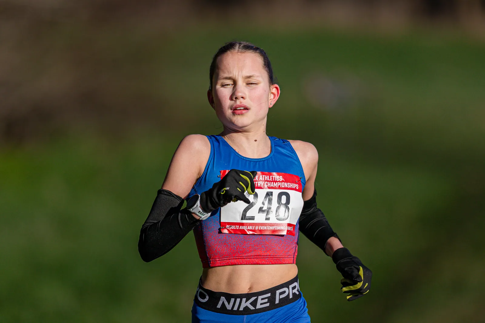 Brentwood Beagles athletes at the Essex County Cross Country Championships, Gloucester Park, Basildon, 3 January 2026