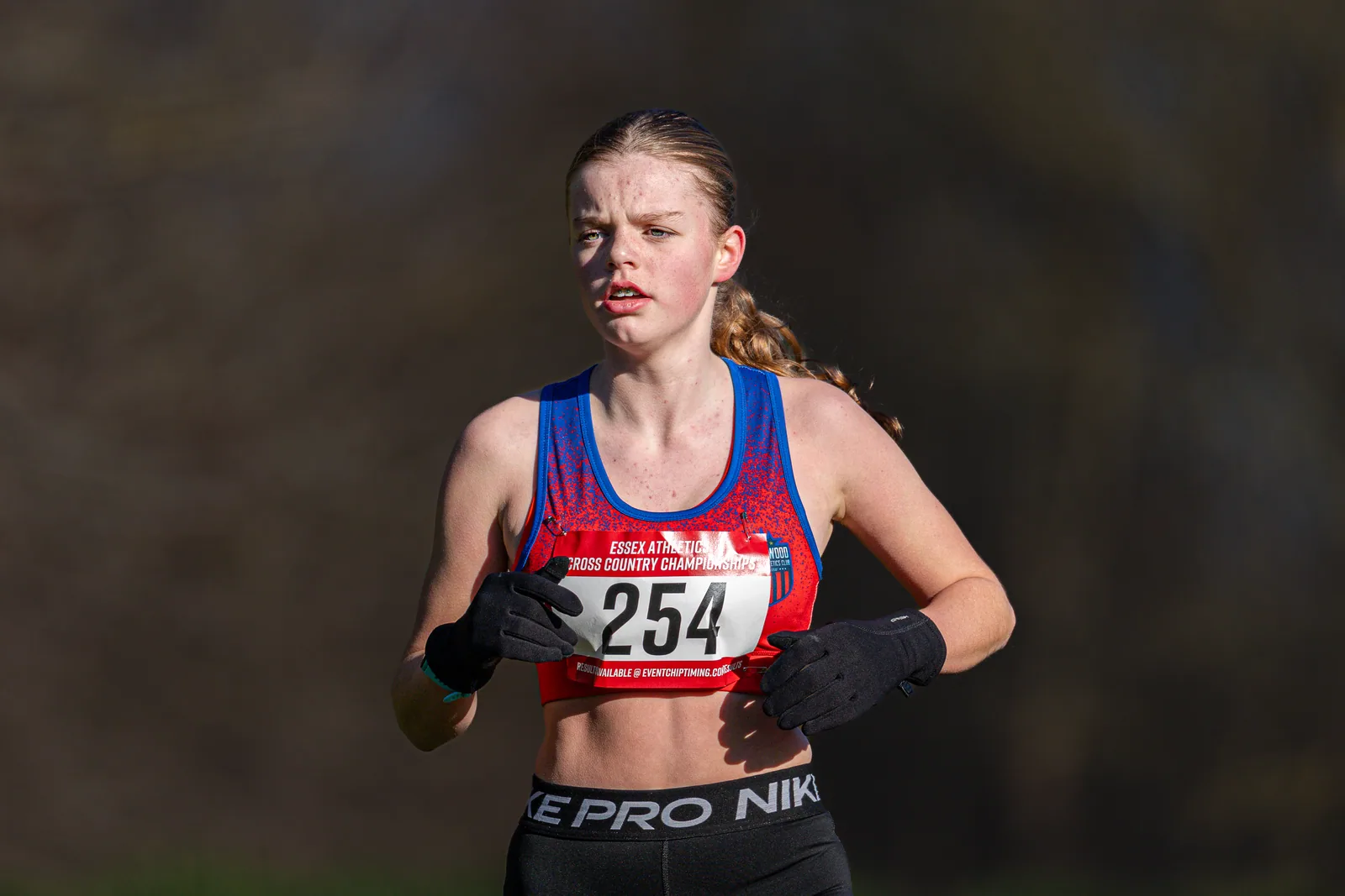 Brentwood Beagles athletes at the Essex County Cross Country Championships, Gloucester Park, Basildon, 3 January 2026
