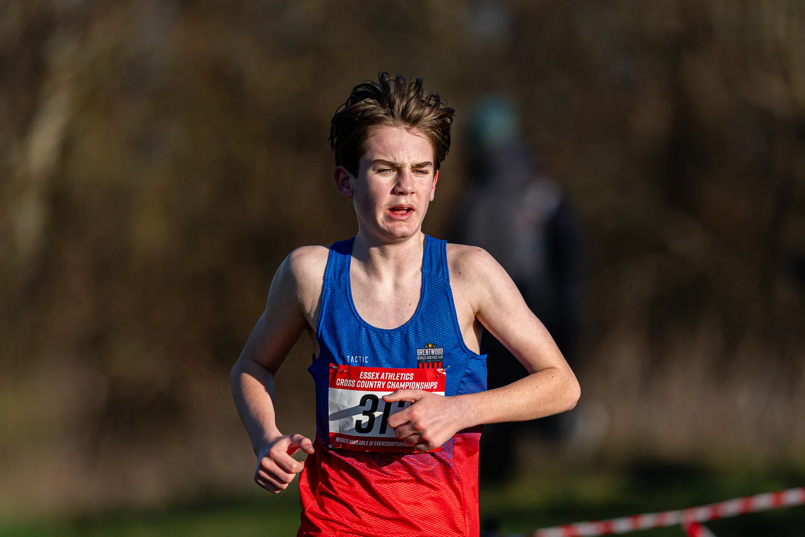 Brentwood Beagles athletes at the Essex County Cross Country Championships, Gloucester Park, Basildon, 3 January 2026