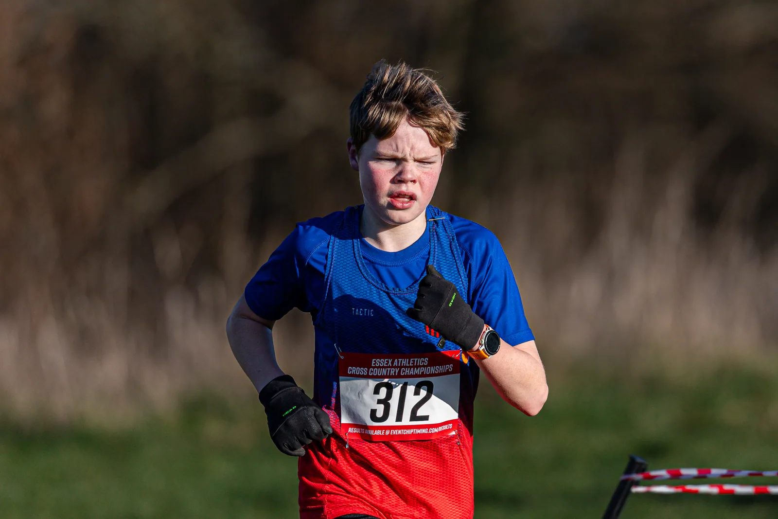 Brentwood Beagles athletes at the Essex County Cross Country Championships, Gloucester Park, Basildon, 3 January 2026