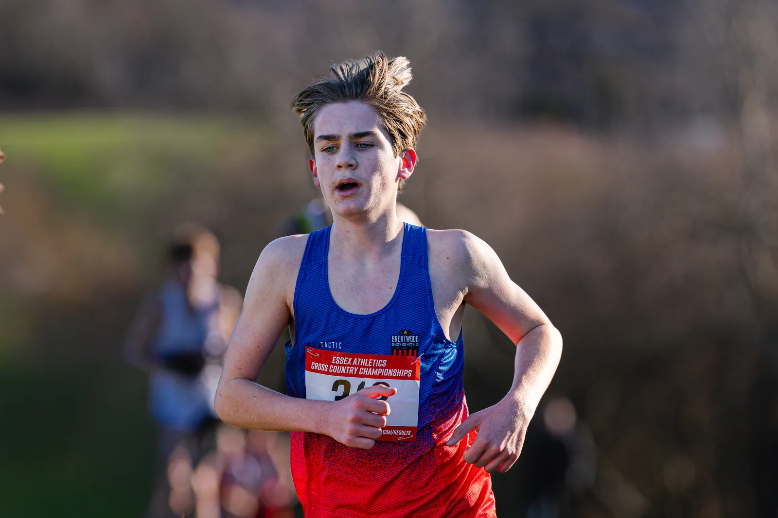 Brentwood Beagles athletes at the Essex County Cross Country Championships, Gloucester Park, Basildon, 3 January 2026