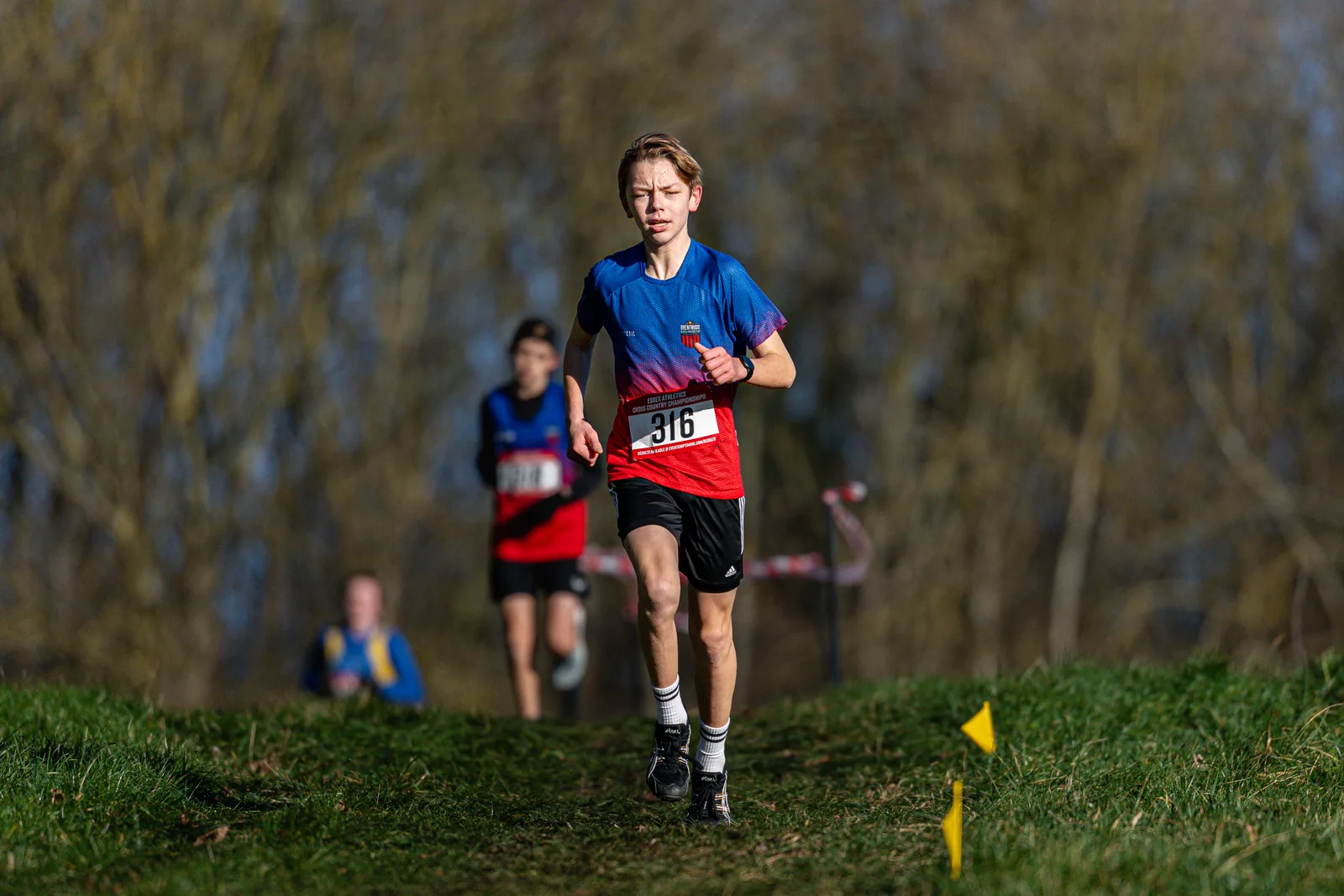 Brentwood Beagles athletes at the Essex County Cross Country Championships, Gloucester Park, Basildon, 3 January 2026