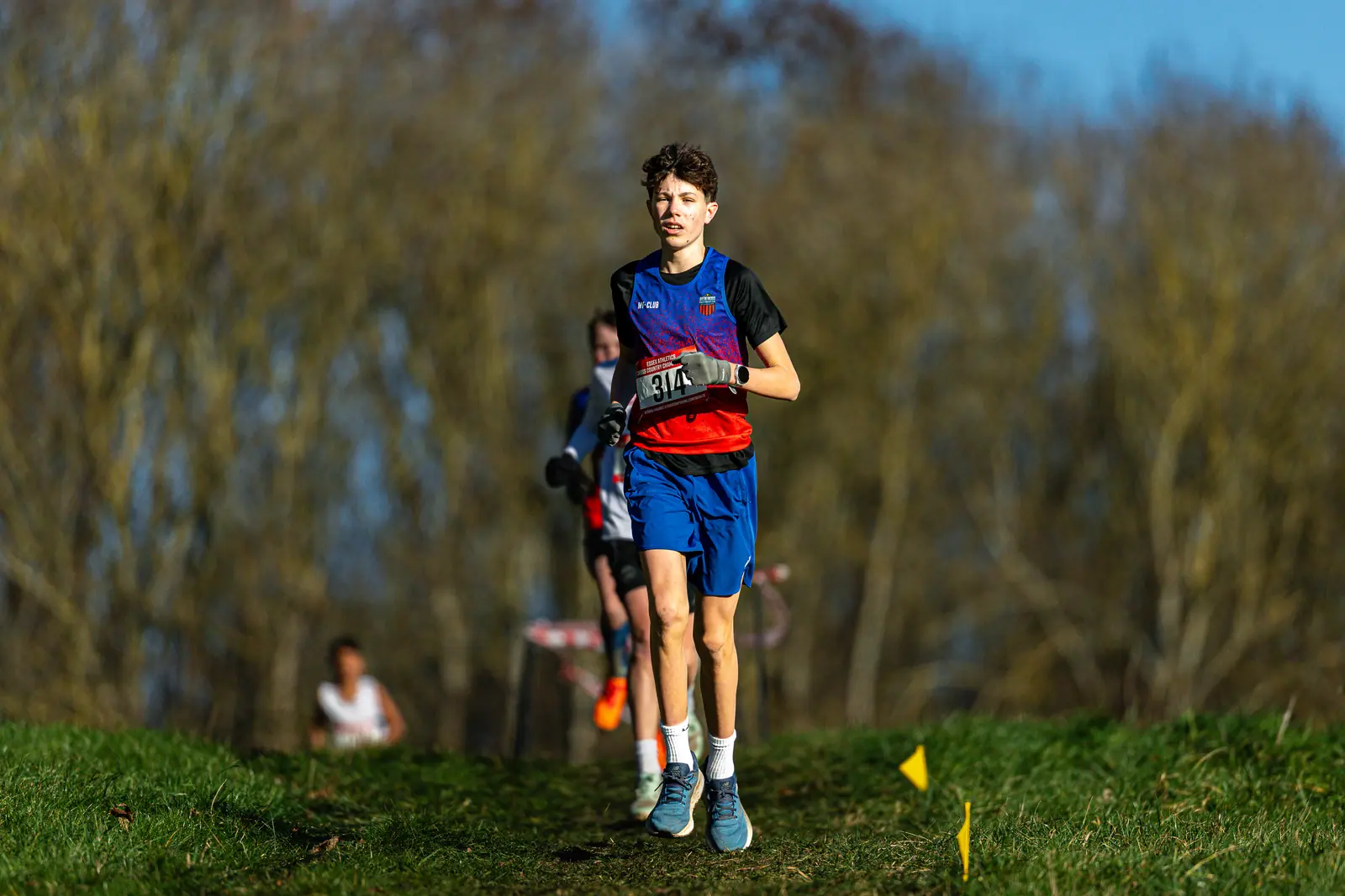 Brentwood Beagles athletes at the Essex County Cross Country Championships, Gloucester Park, Basildon, 3 January 2026