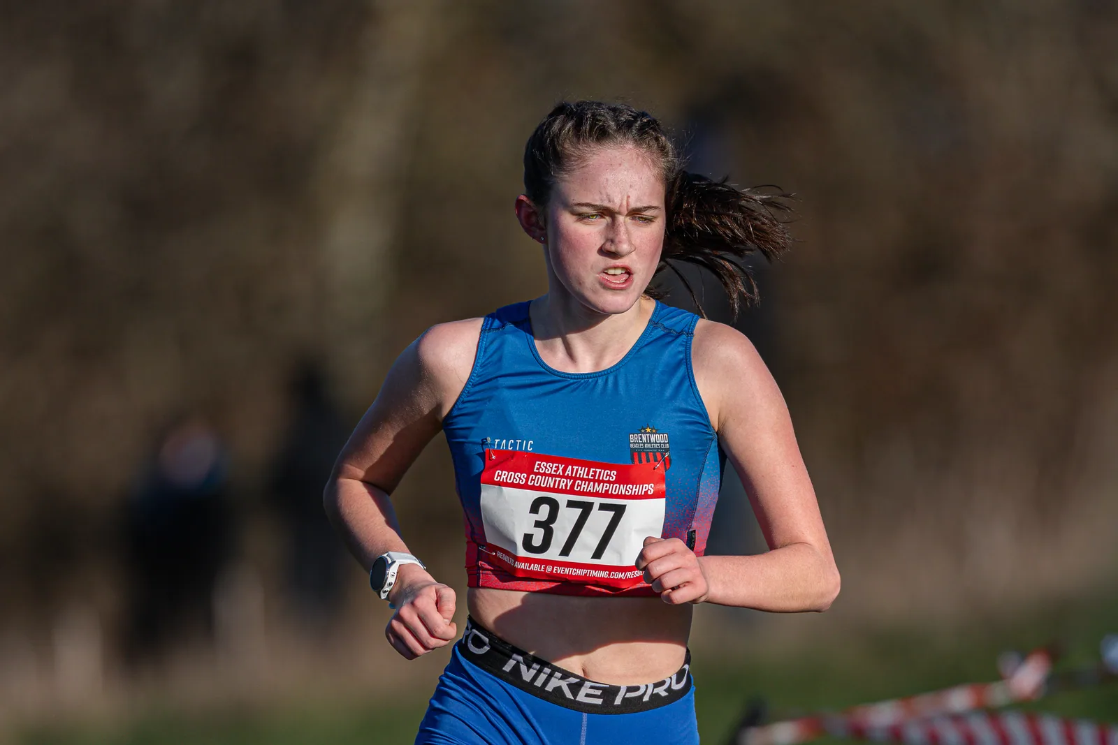Brentwood Beagles athletes at the Essex County Cross Country Championships, Gloucester Park, Basildon, 3 January 2026