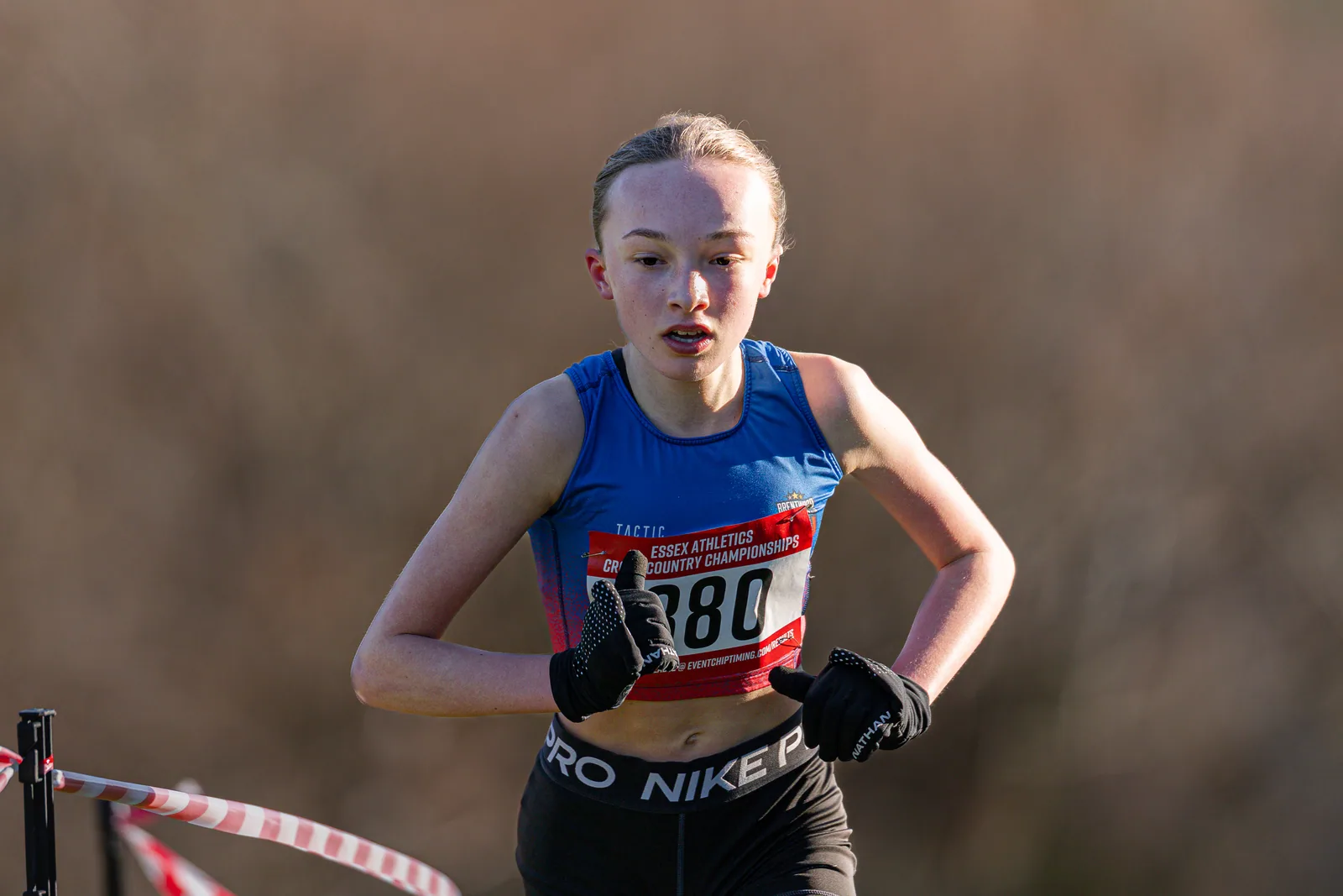 Brentwood Beagles athletes at the Essex County Cross Country Championships, Gloucester Park, Basildon, 3 January 2026
