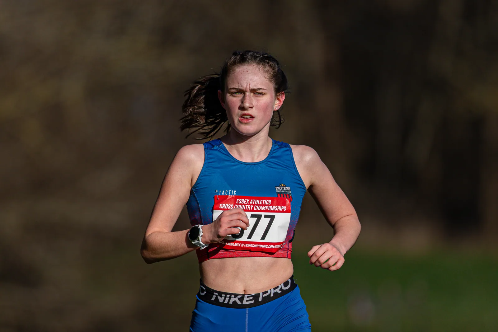 Brentwood Beagles athletes at the Essex County Cross Country Championships, Gloucester Park, Basildon, 3 January 2026