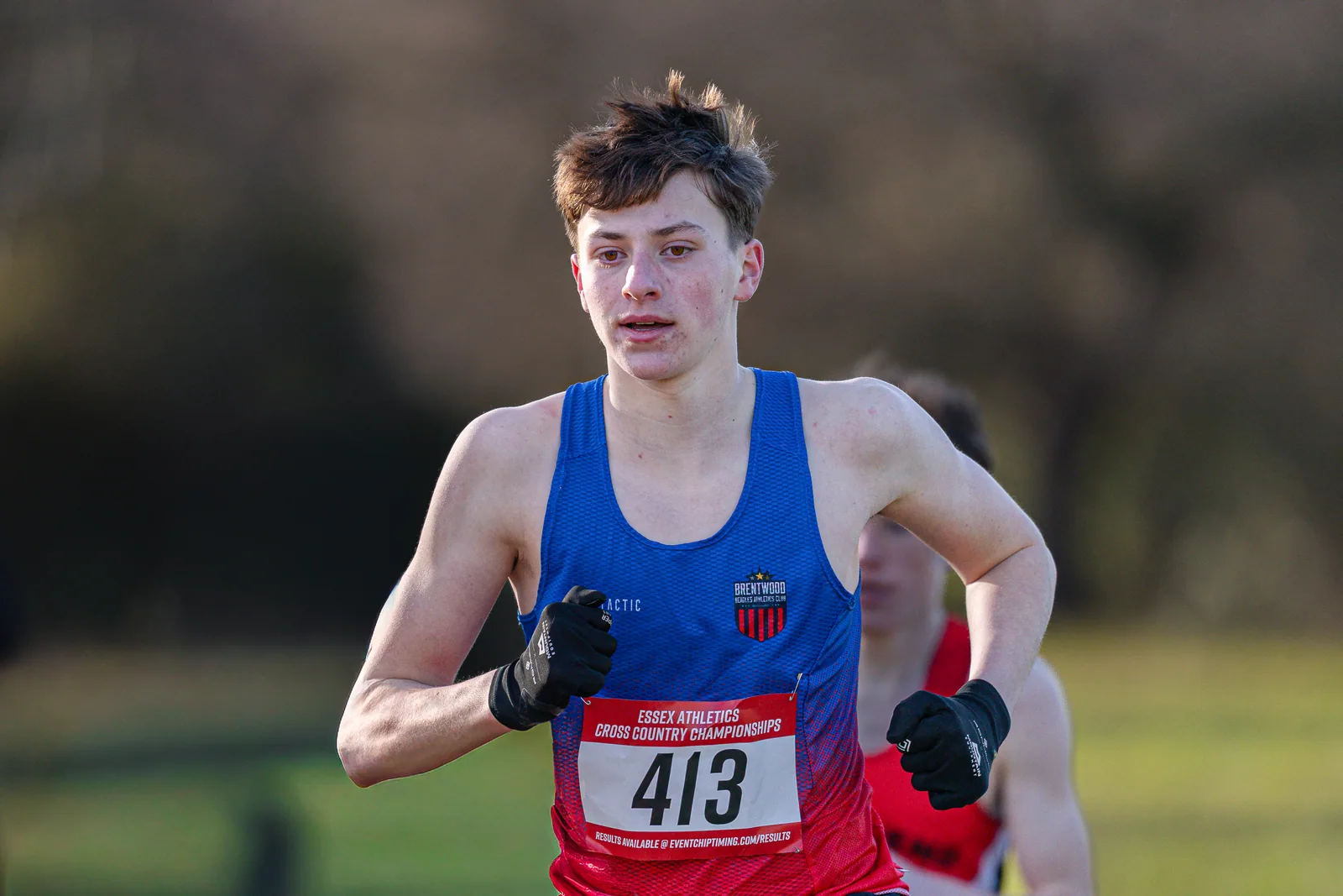 Brentwood Beagles athletes at the Essex County Cross Country Championships, Gloucester Park, Basildon, 3 January 2026